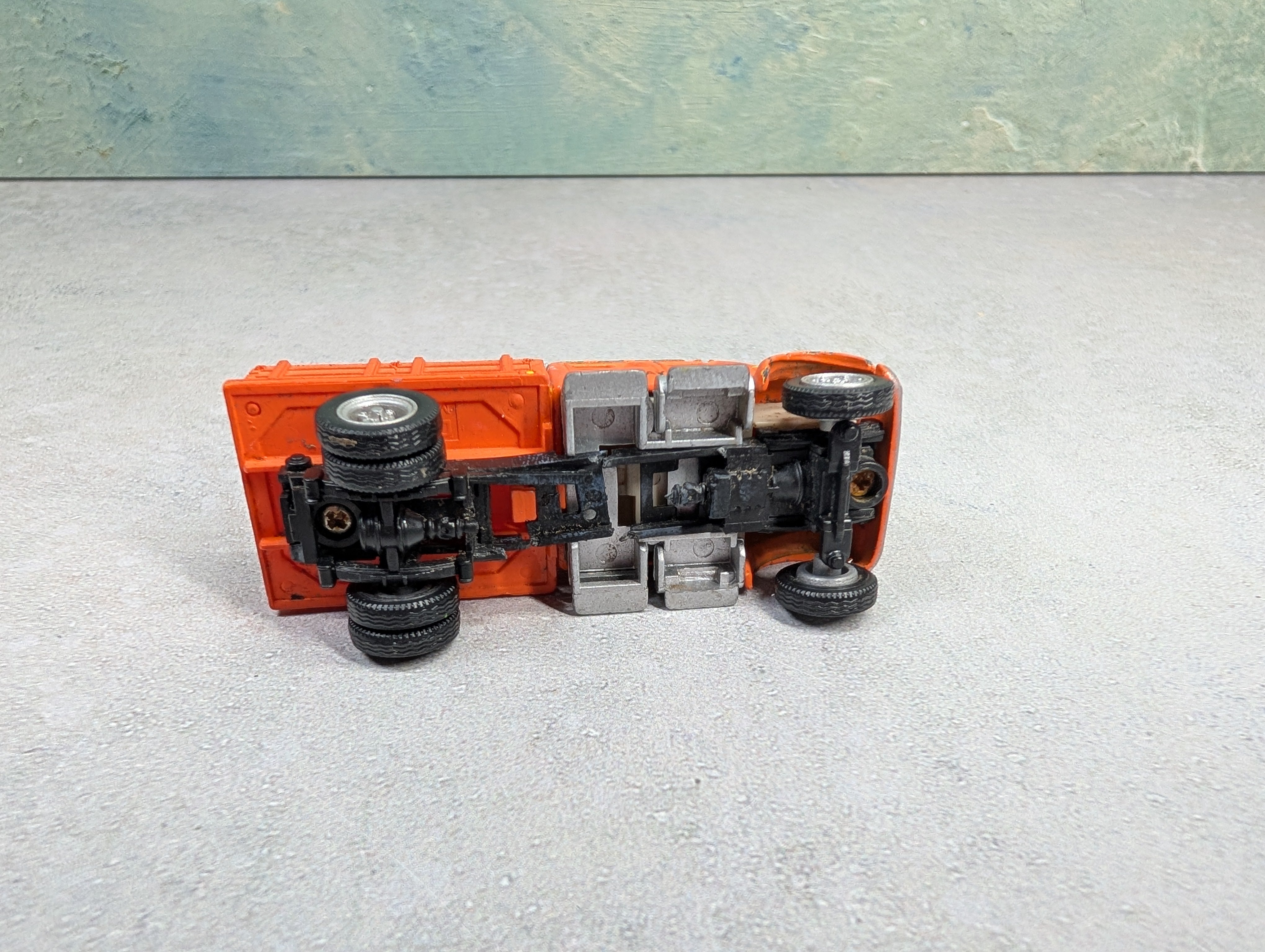 USED Boley HO Scale Orange Highway Dept Stake Bed Work Truck