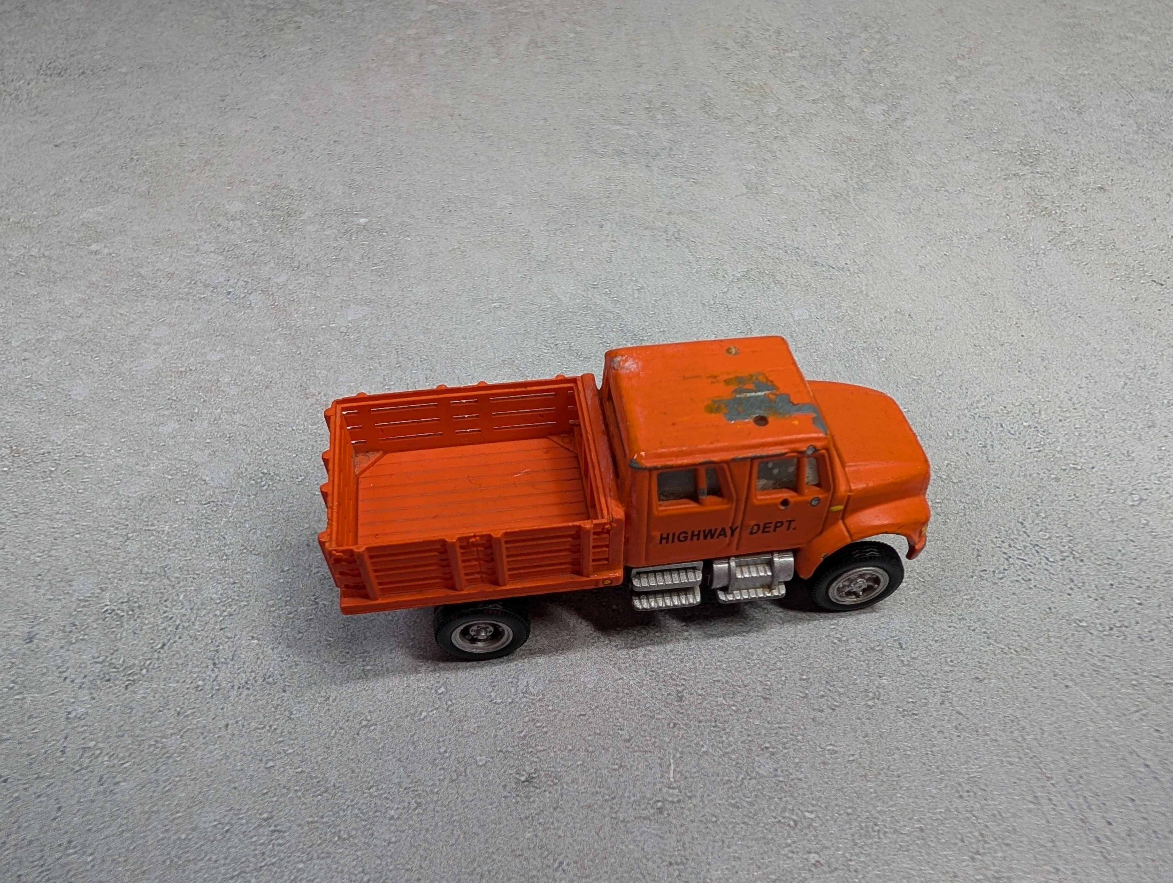 USED Boley HO Scale Orange Highway Dept Stake Bed Work Truck
