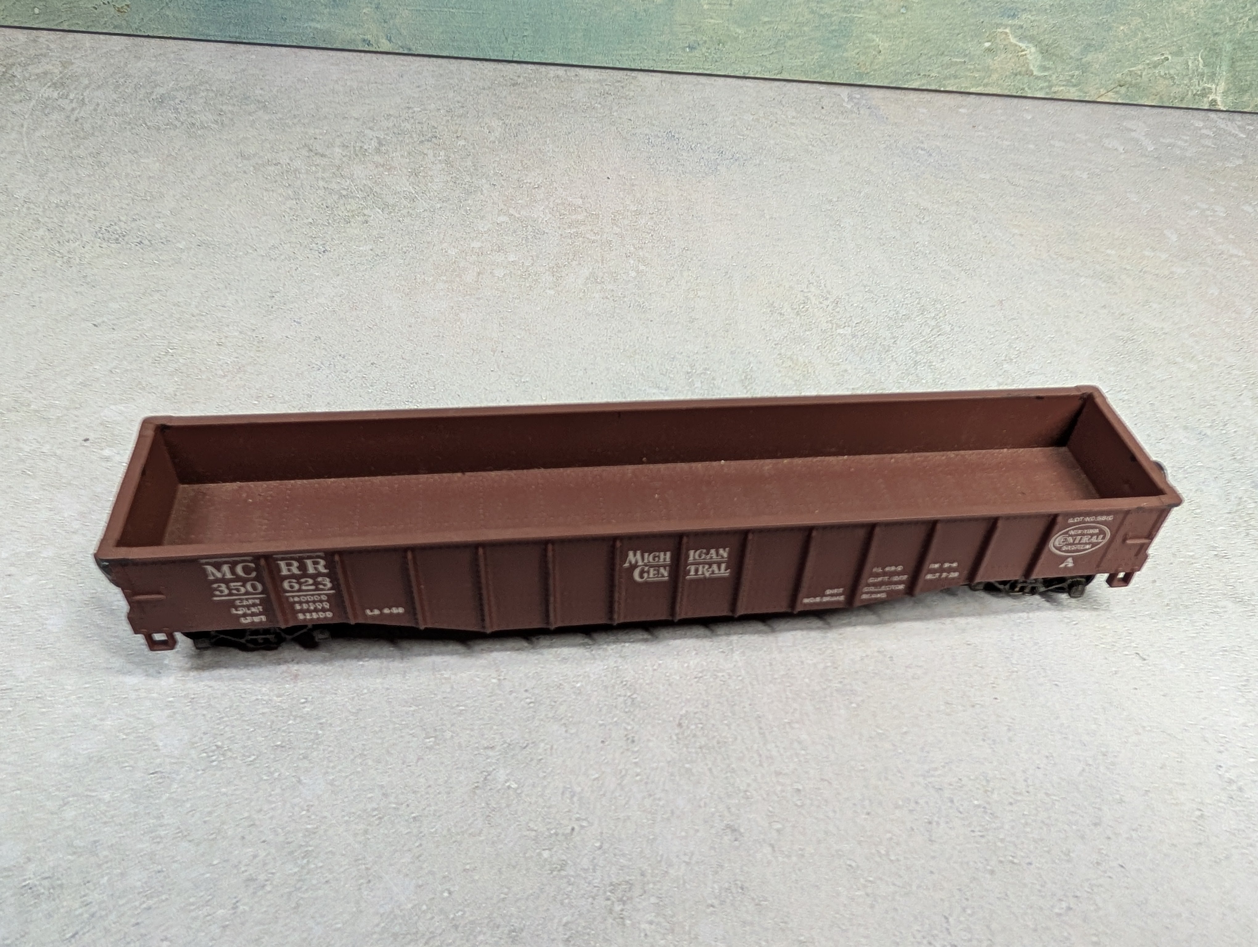 USED Athearn HO Scale 50' Gondola Michigan Central MCRR #350623