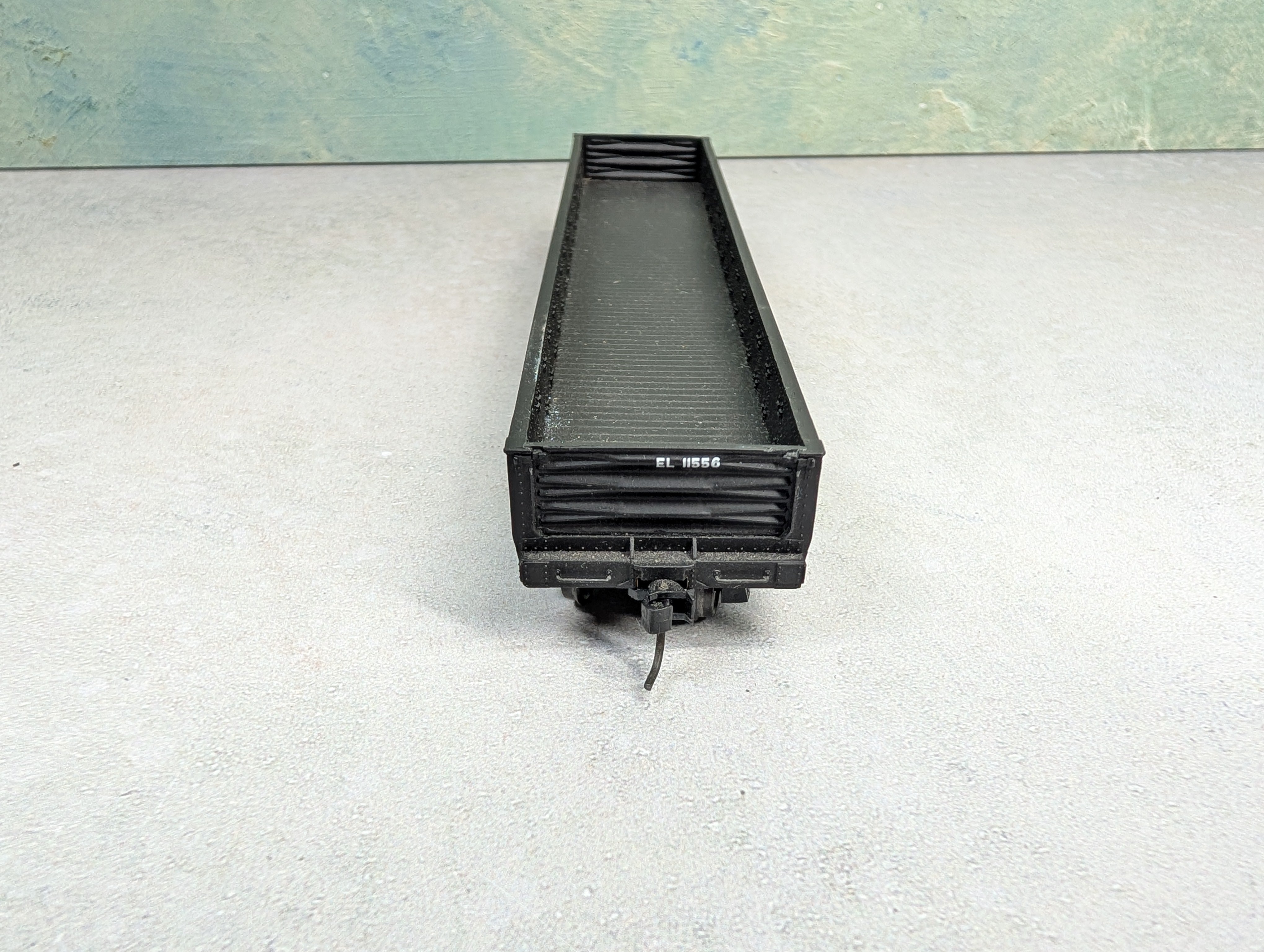 USED Life-Like HO Scale Proto 2000 52'6" Drop-End Mill Gondola Erie Lackawanna EL #11556