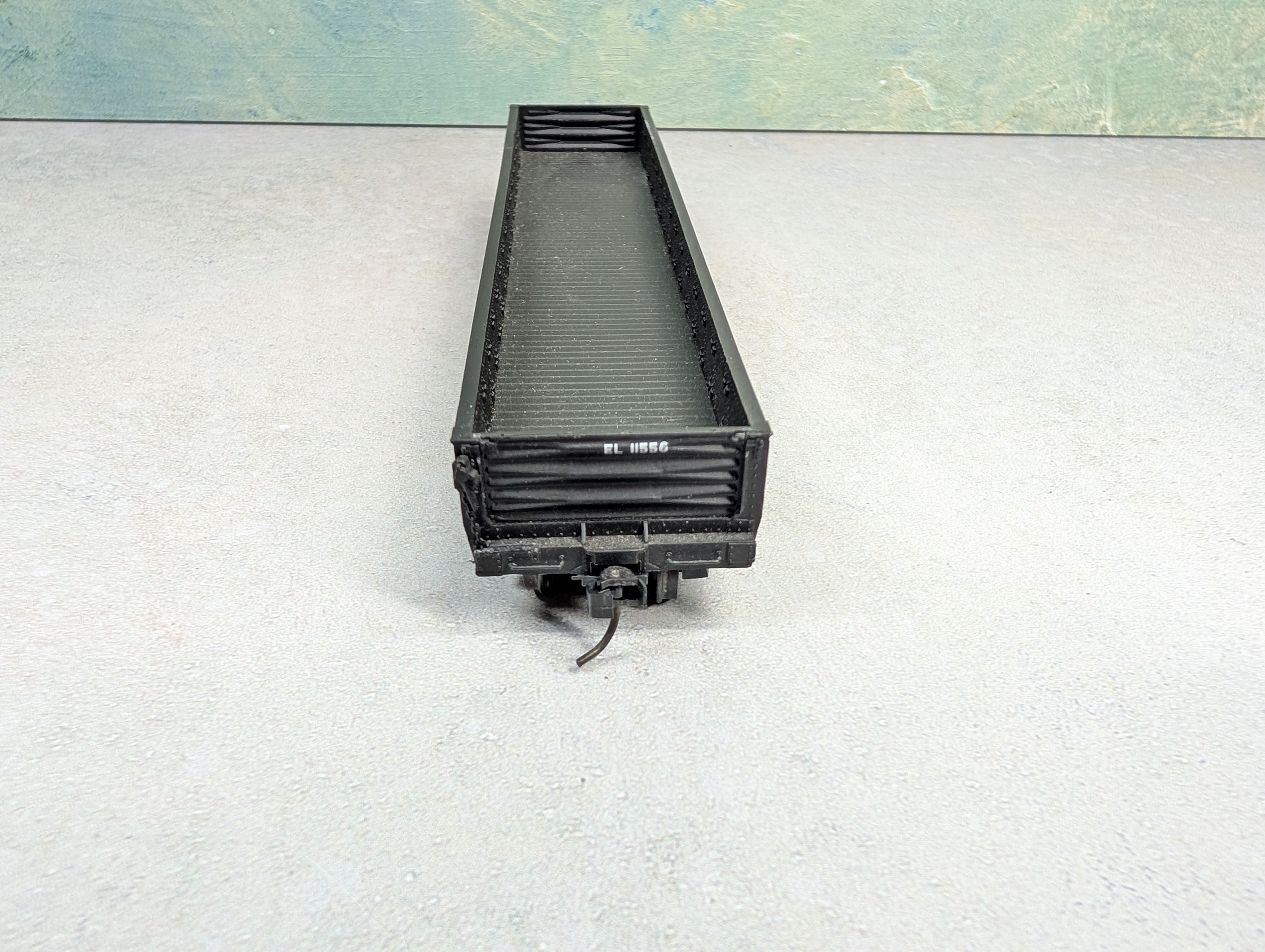 USED Life-Like HO Scale Proto 2000 52'6" Drop-End Mill Gondola Erie Lackawanna EL #11556