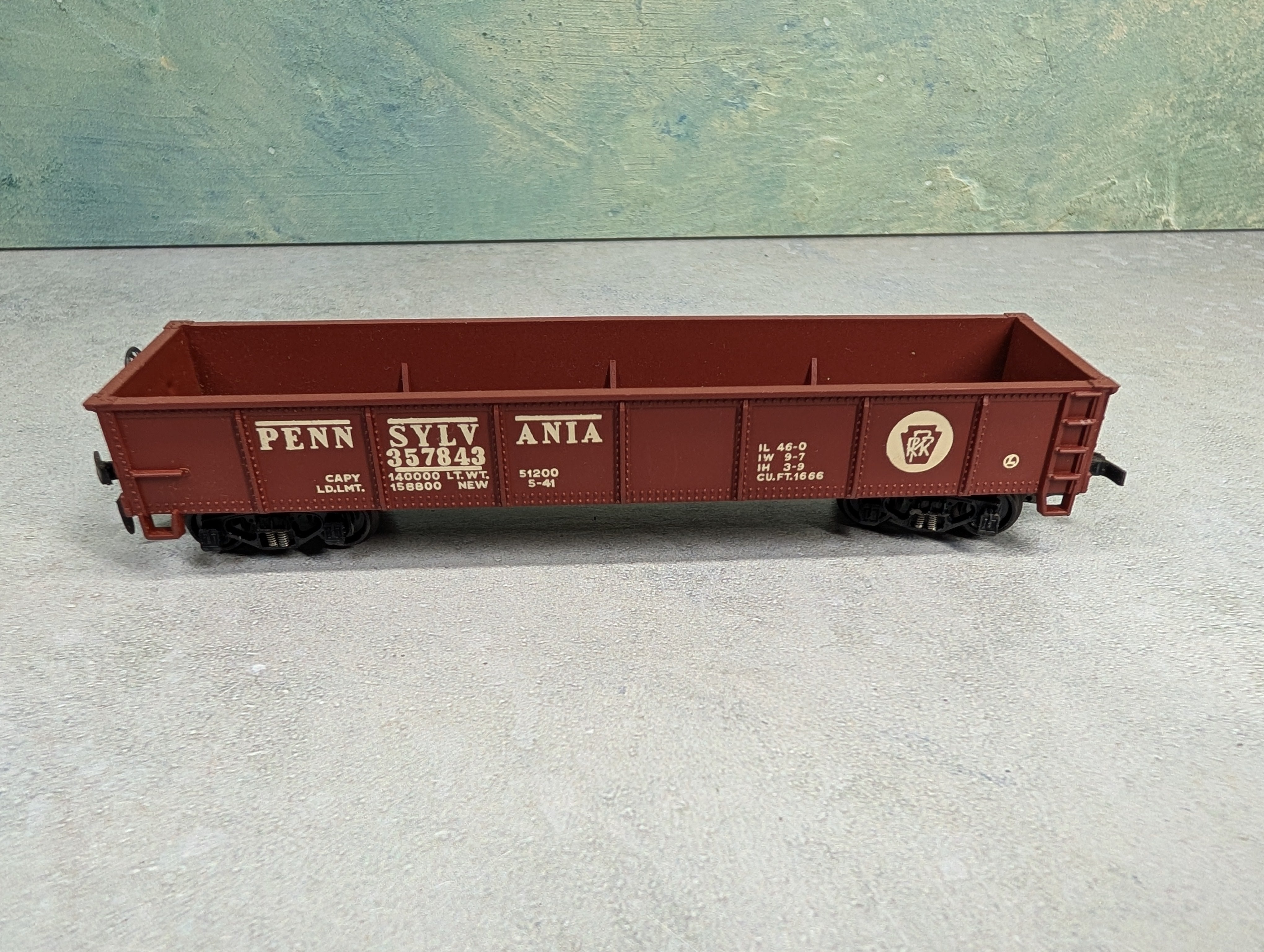 USED Varney HO Scale 40' Gondola Pennsylvania #357843