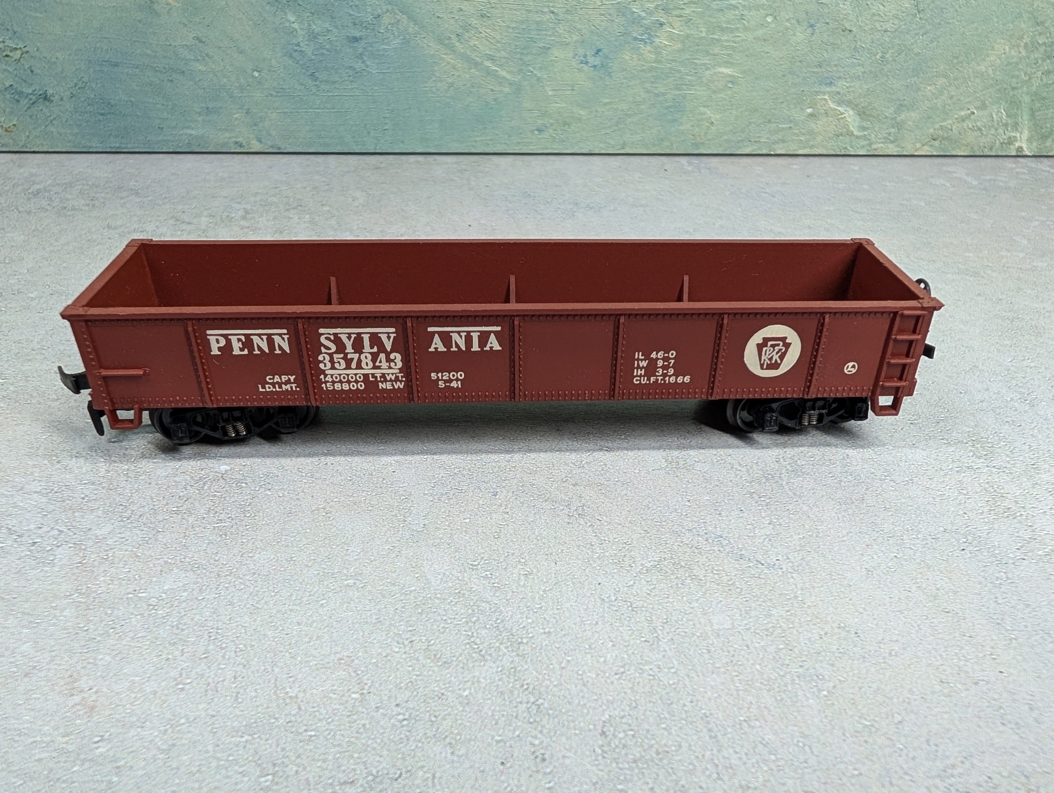 USED Varney HO Scale 40' Gondola Pennsylvania #357843