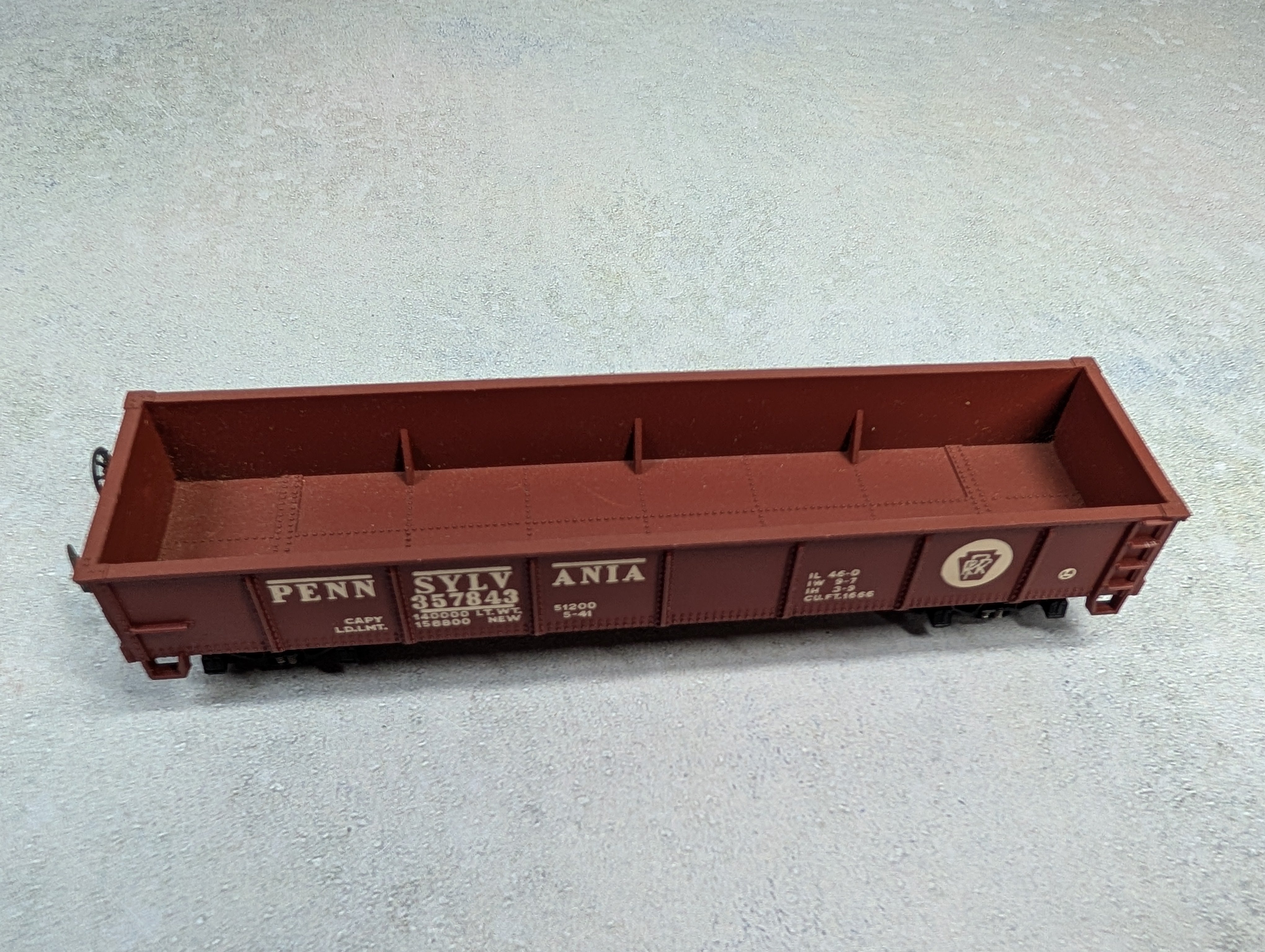 USED Varney HO Scale 40' Gondola Pennsylvania #357843