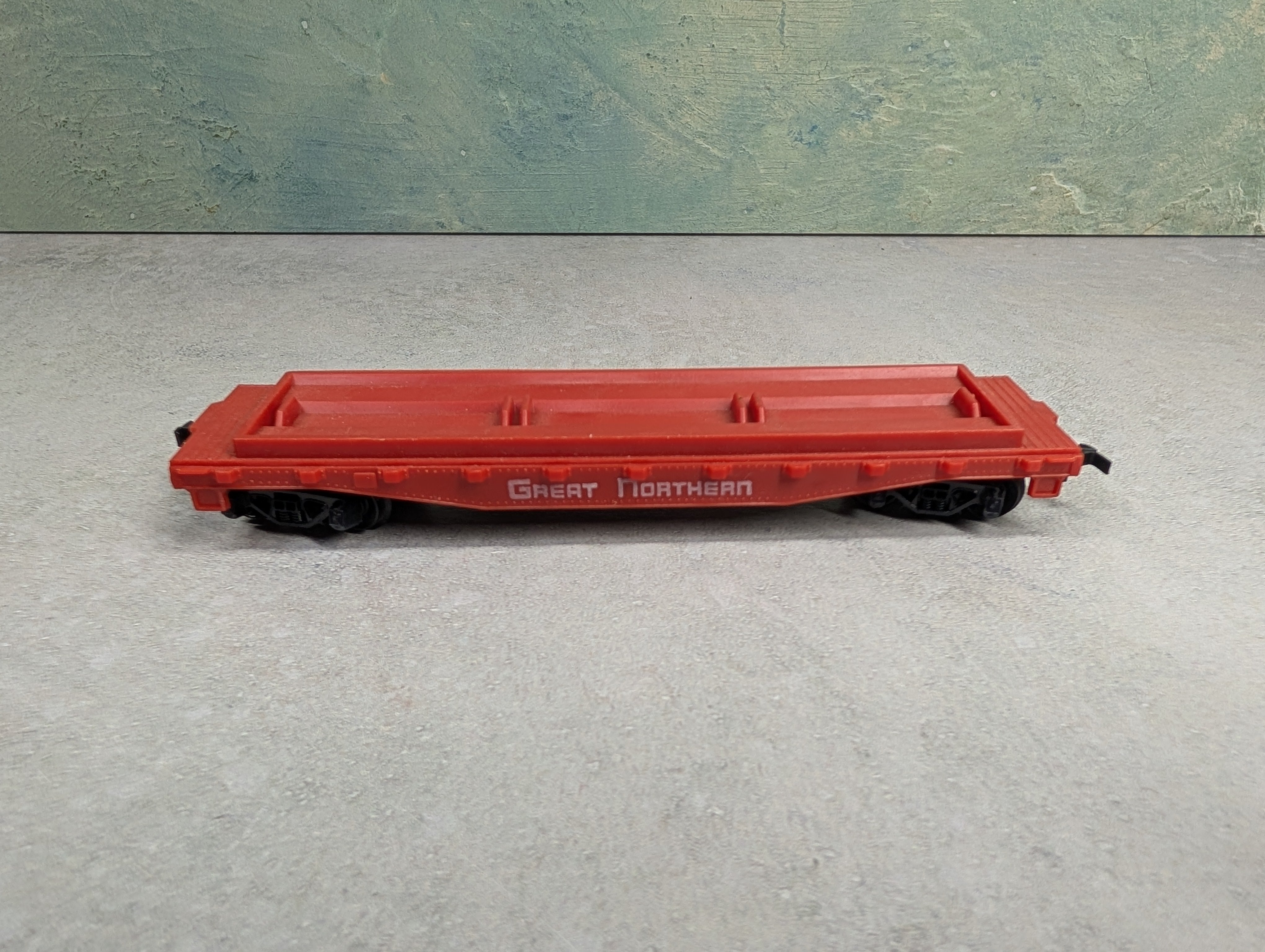 USED HO Scale 40' Flat Car Great Northern
