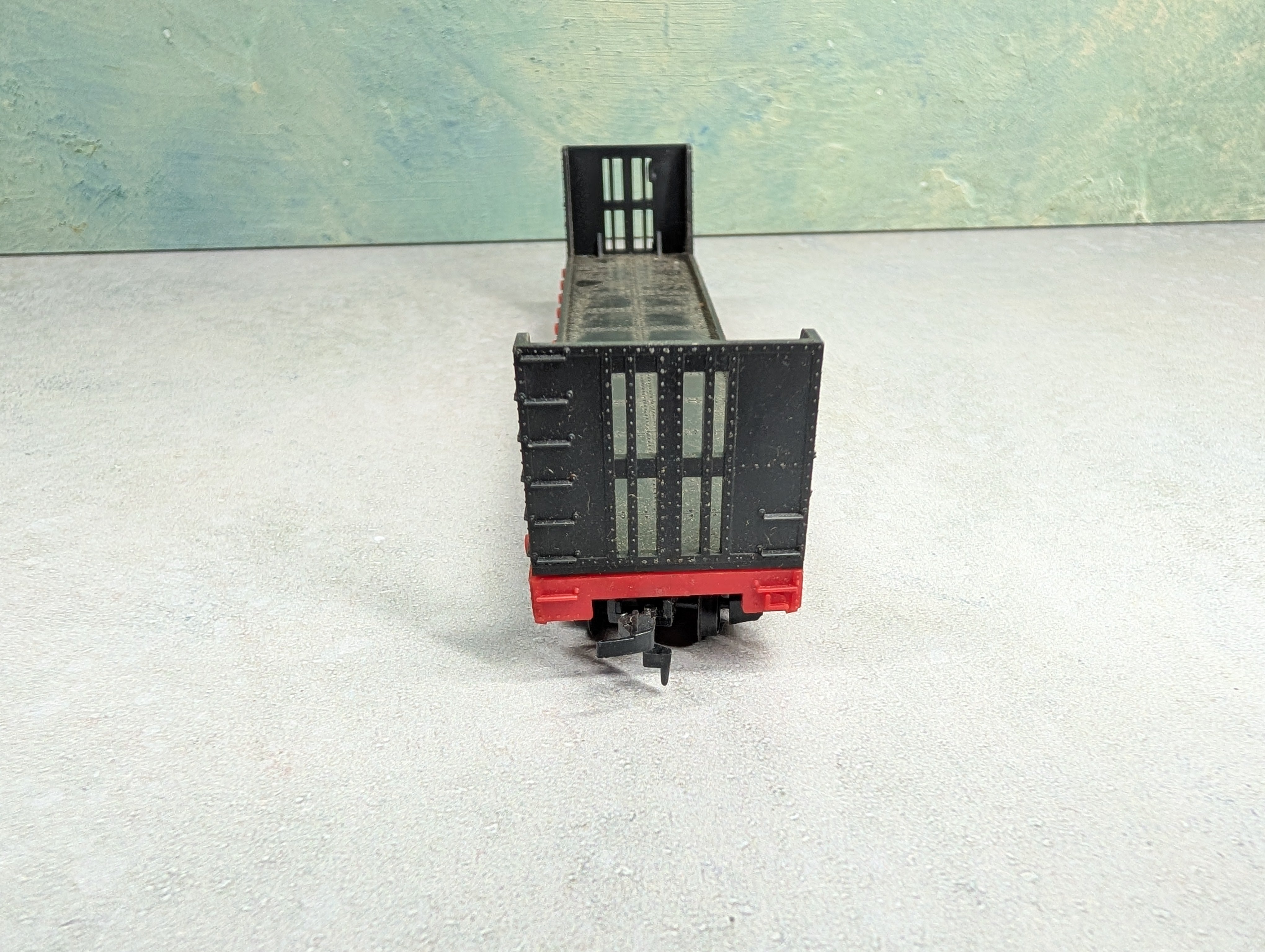 USED Tyco HO Scale 50' Bulkhead Flat Car Southern #4365
