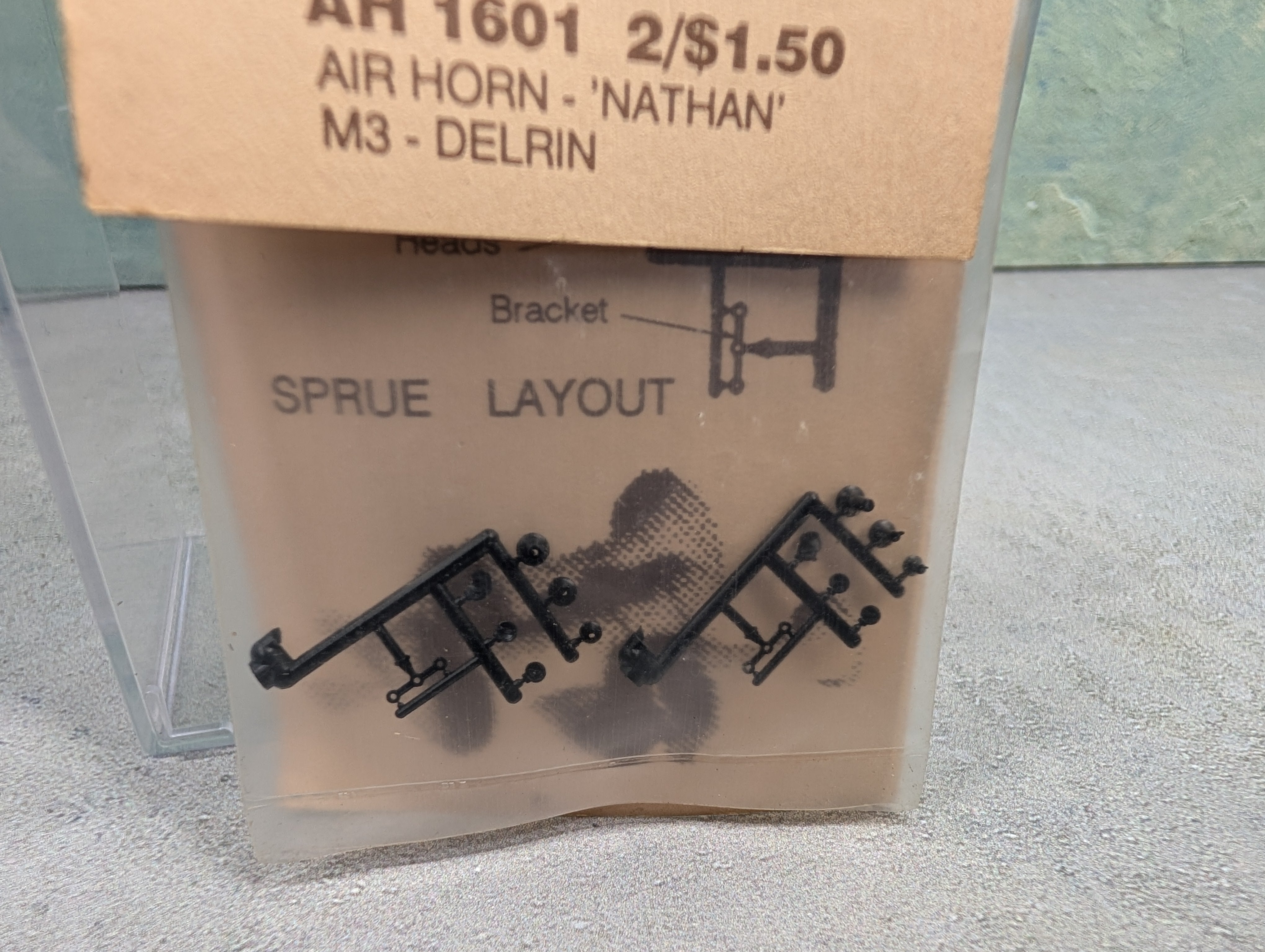 USED Detail Associates 1601 HO Scale Air Horn "Nathan" M3 Delrin Detail Parts
