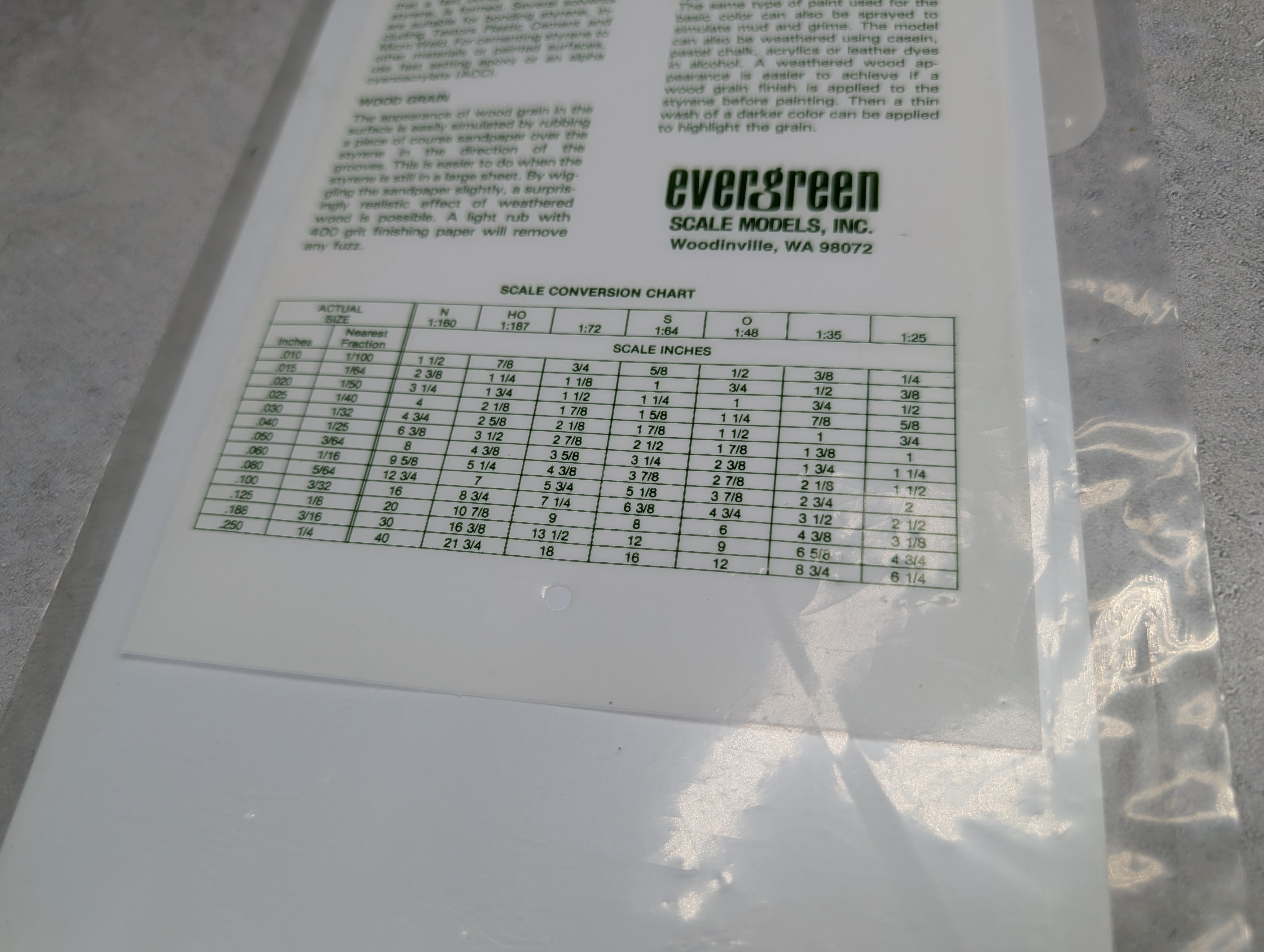 Evergreen Scale Models 9060 MULTI Scale Sheet Styrene Plain White 060" Thick (1 Sheet)