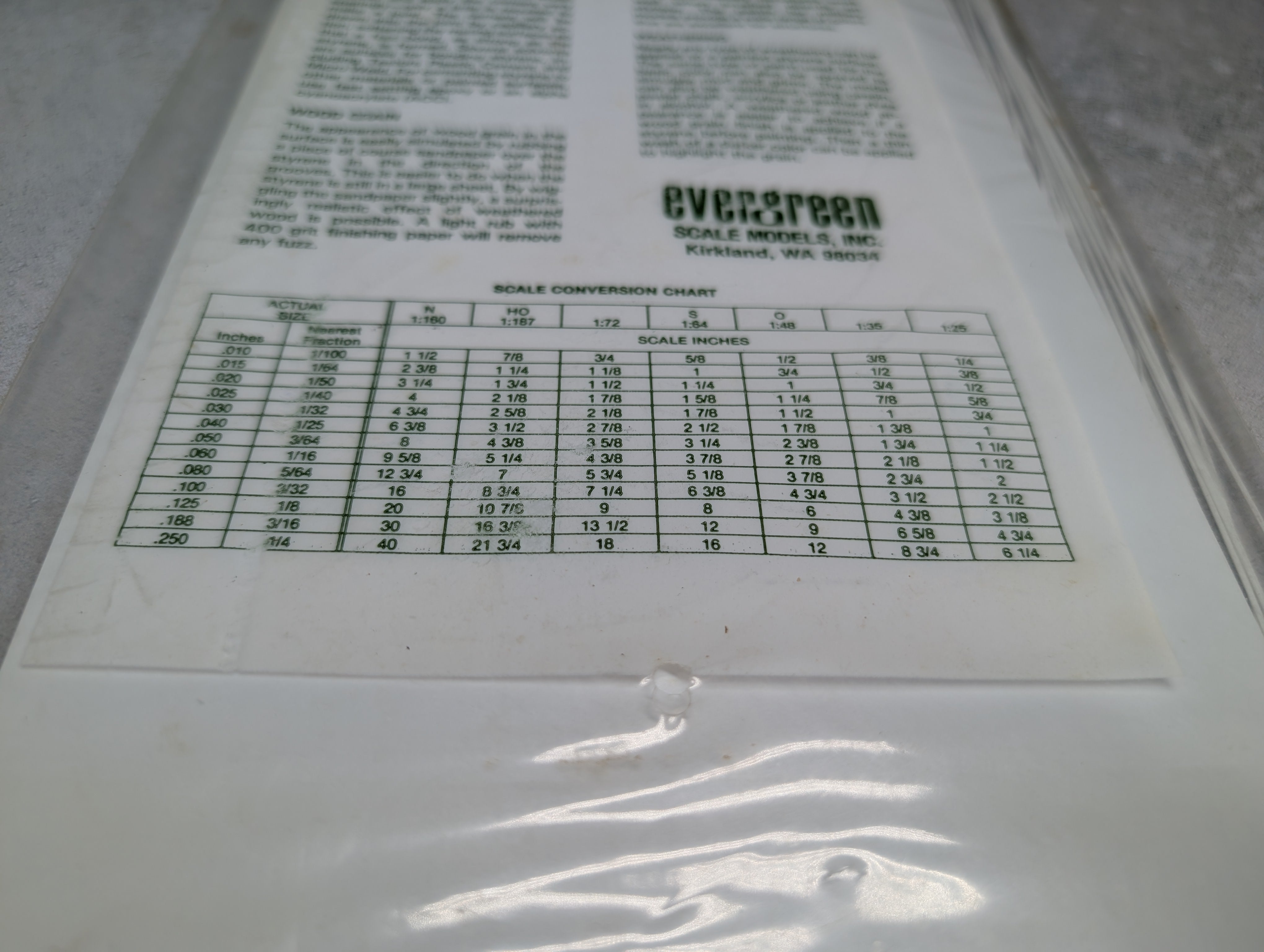 Evergreen Scale Models 4522 MULTI Scale Sheet Styrene Metal Roof White 1/4" Spacing .040 Thick (1 Sheet)