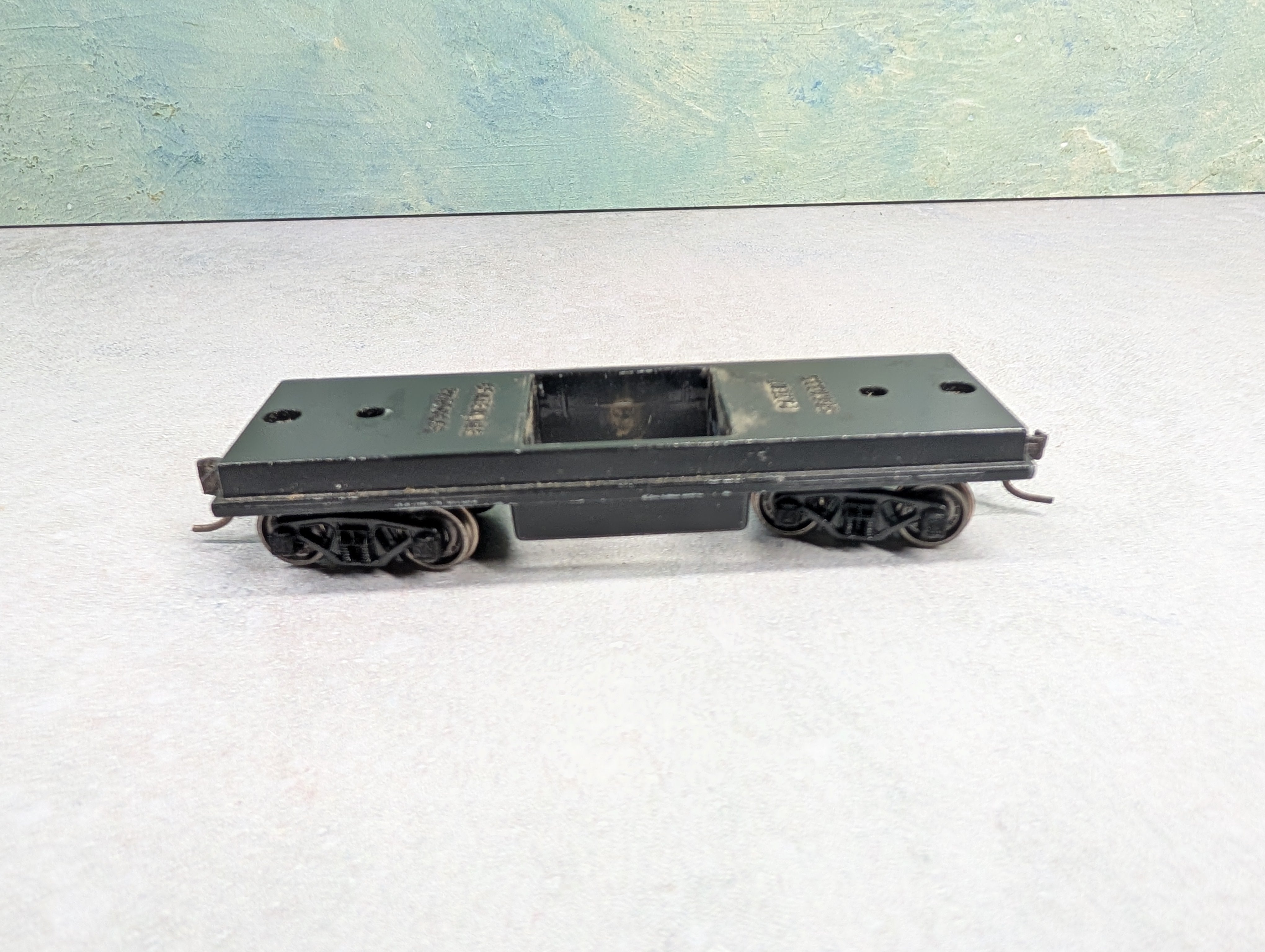 USED Centerline Products HO Scale Track Cleaning Car Frame Only