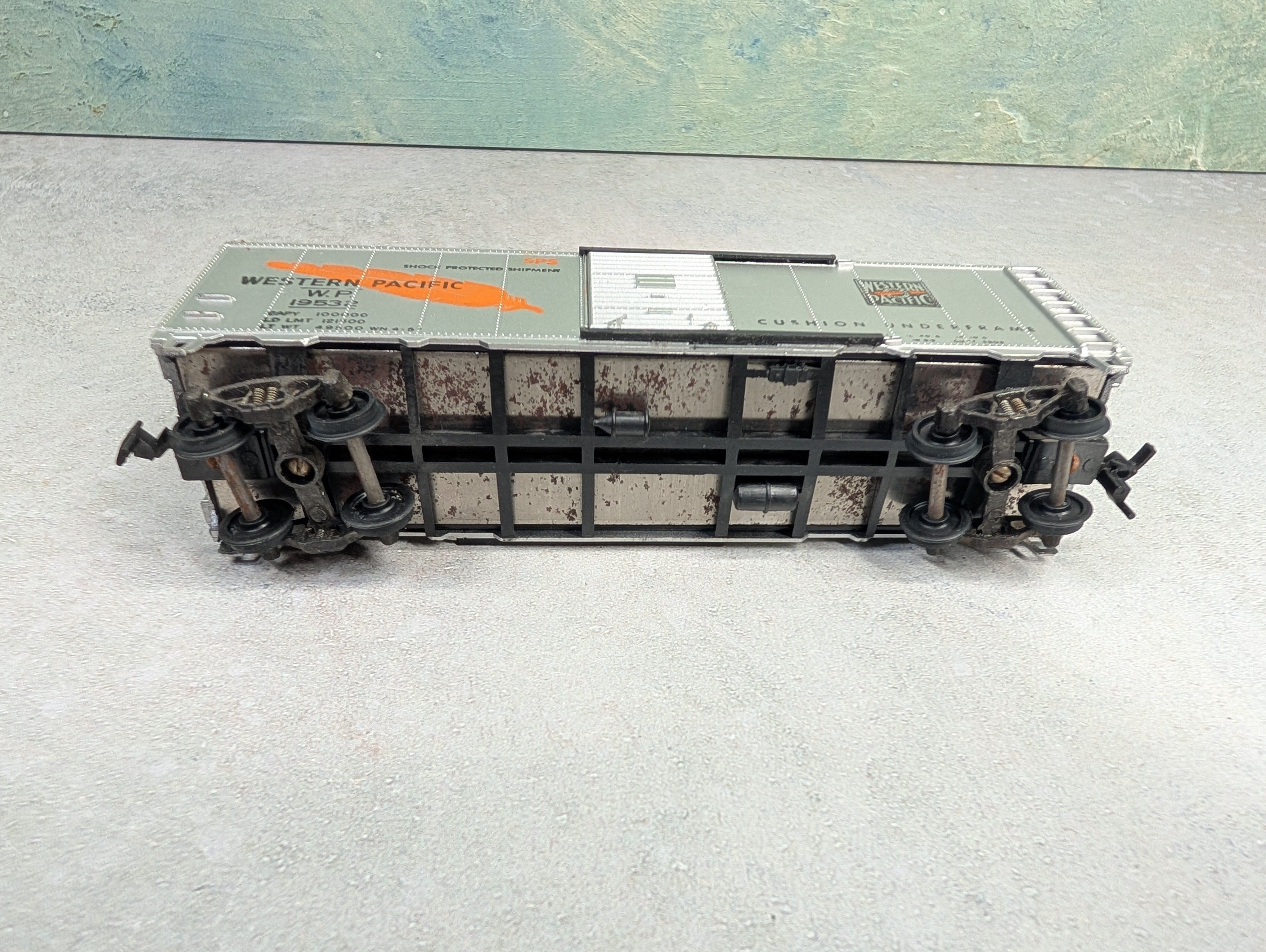 USED Athearn HO Scale 40' Box Car Western Pacific WP #19532
