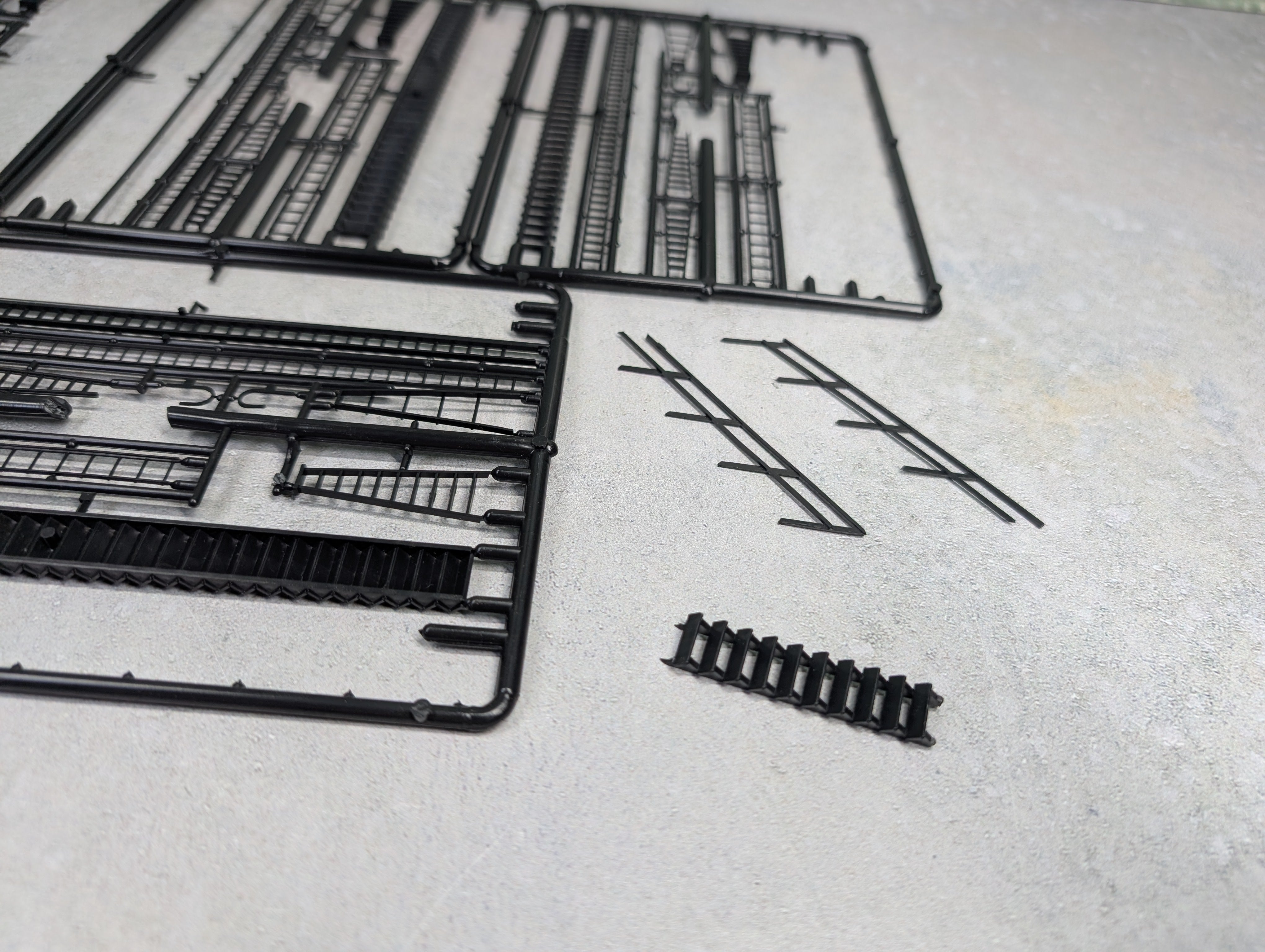 USED HO Scale Lot of Ladders, Stairs, Detail Parts