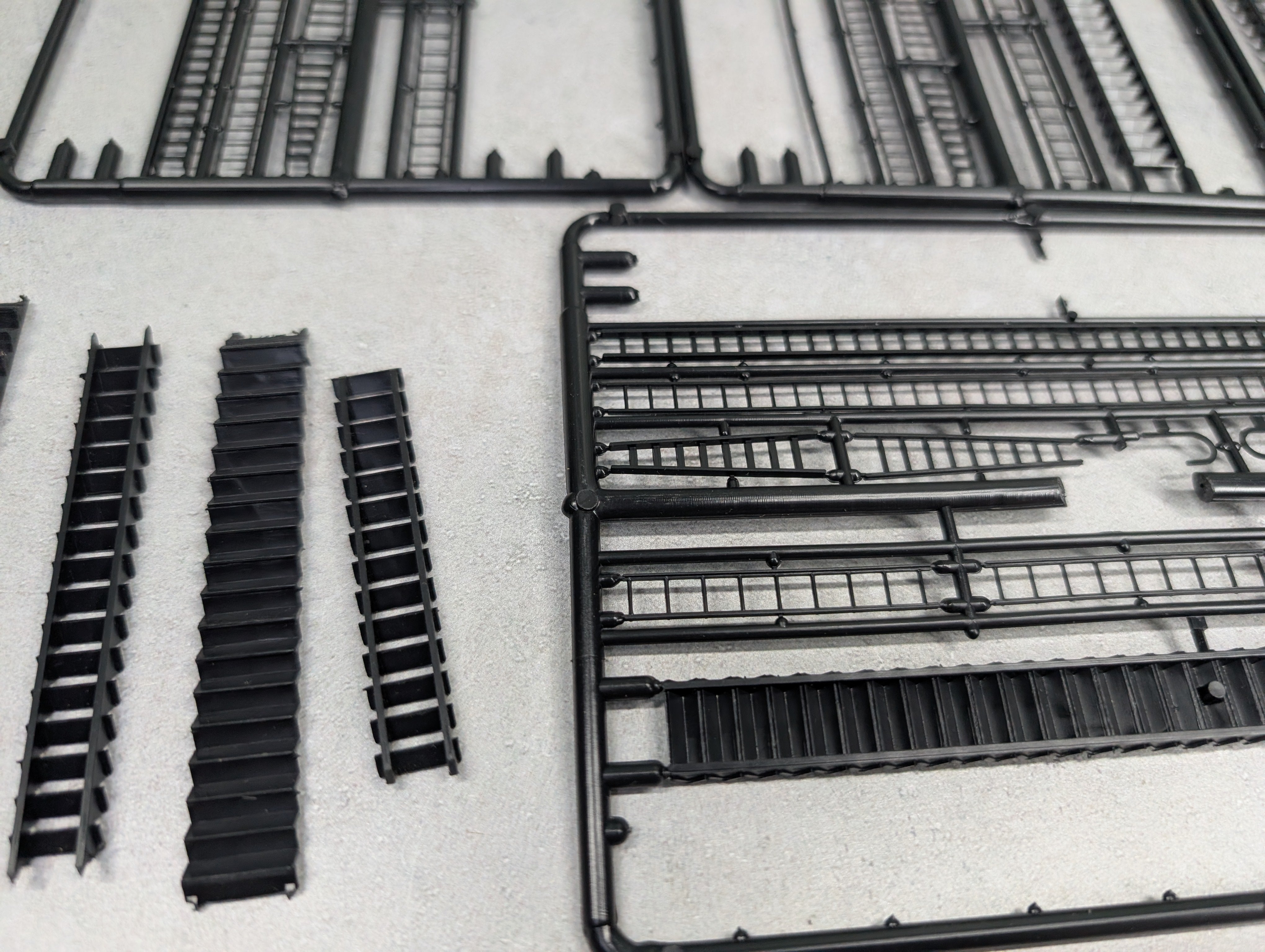 USED HO Scale Lot of Ladders, Stairs, Detail Parts