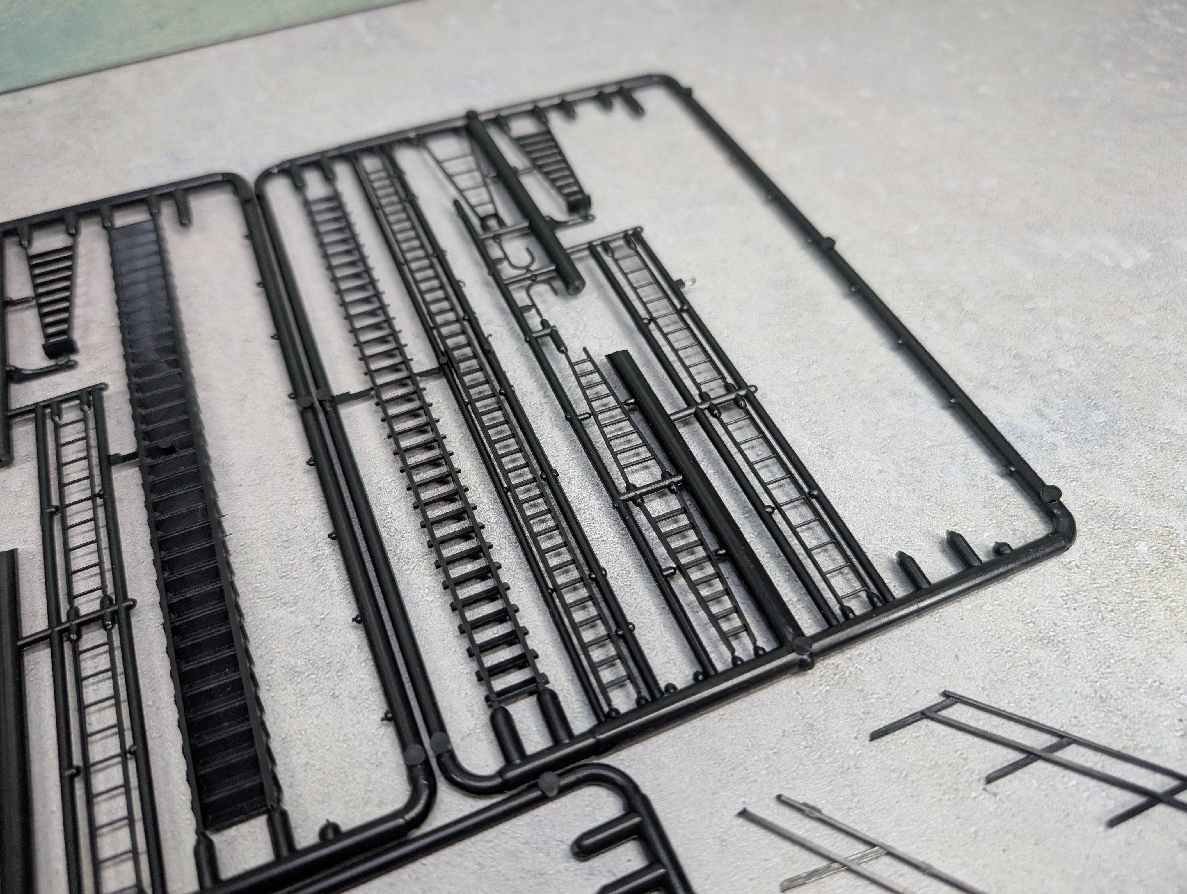 USED HO Scale Lot of Ladders, Stairs, Detail Parts