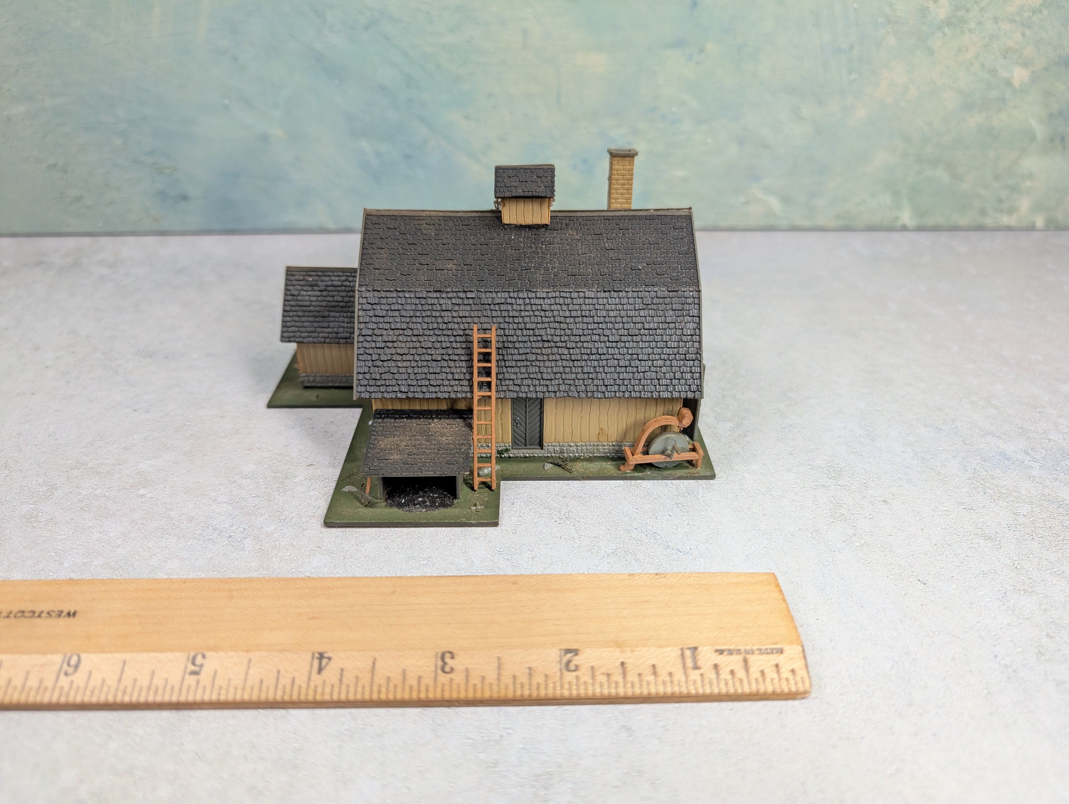USED HO Scale Village Blacksmith, Workshop Building