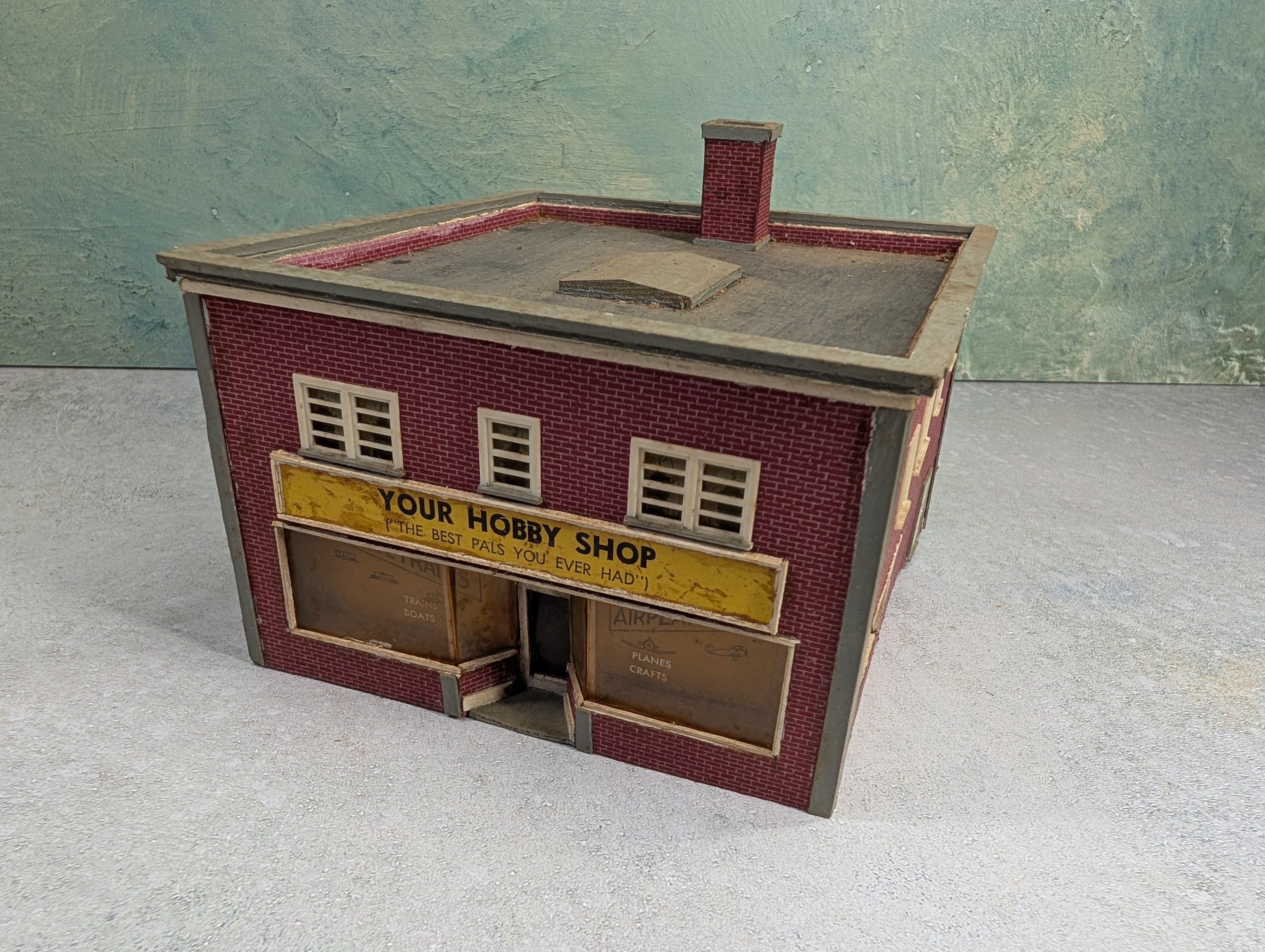 USED HO Scale Your Hobby Shop Scratch Built Building