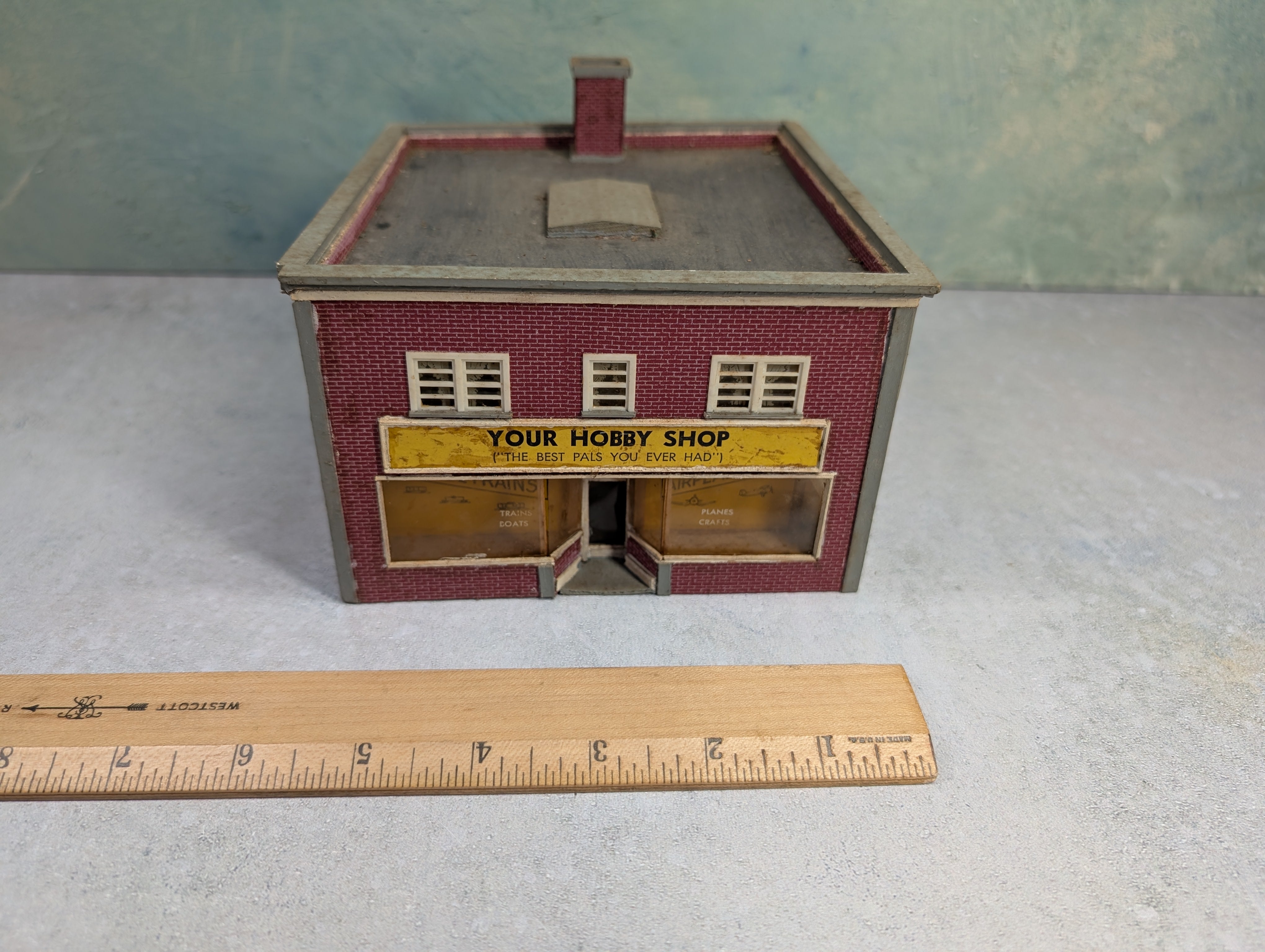 USED HO Scale Your Hobby Shop Scratch Built Building