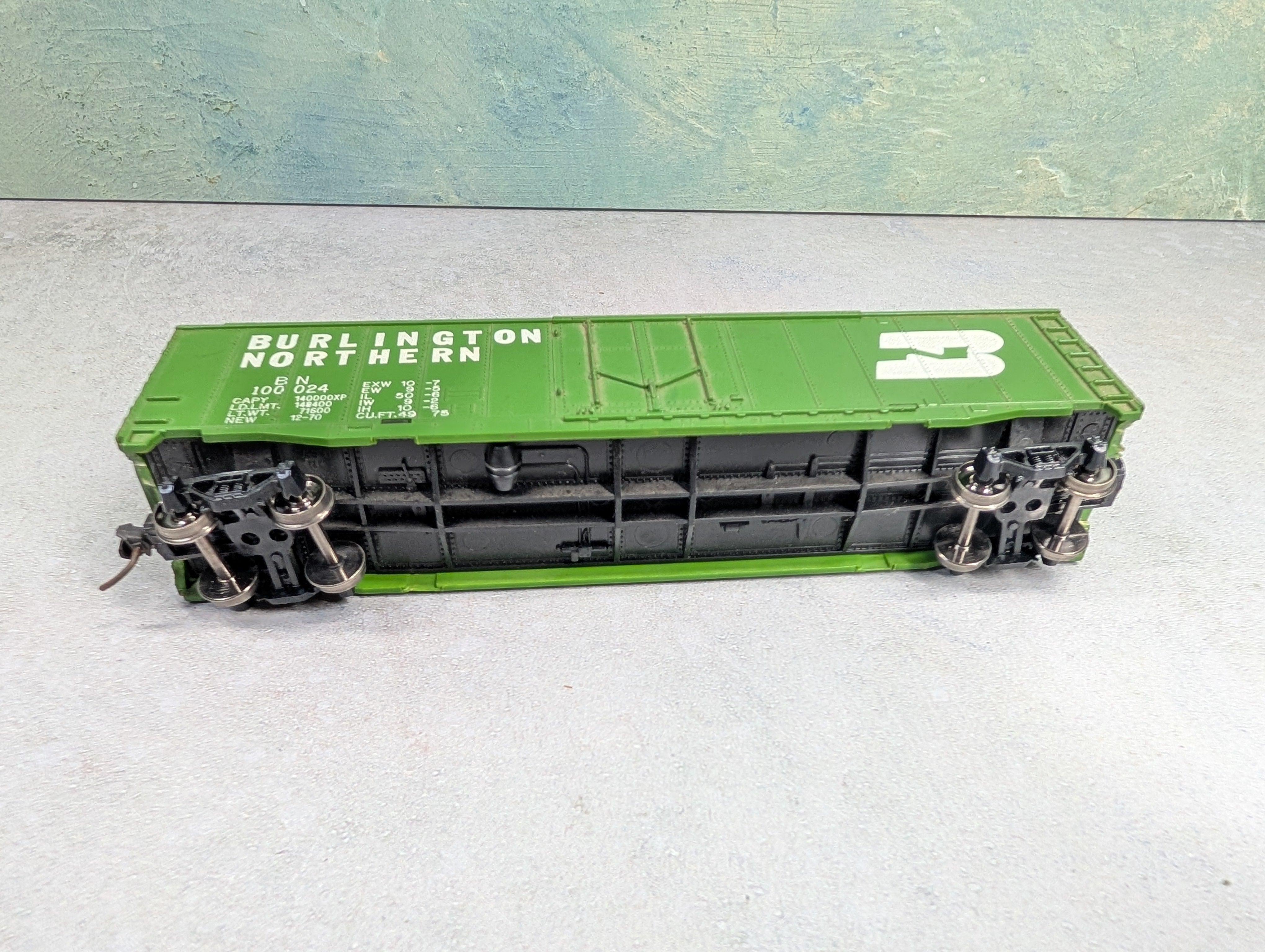 USED Tyco HO Scale 50' Box Car Burlington Northern BN #100024