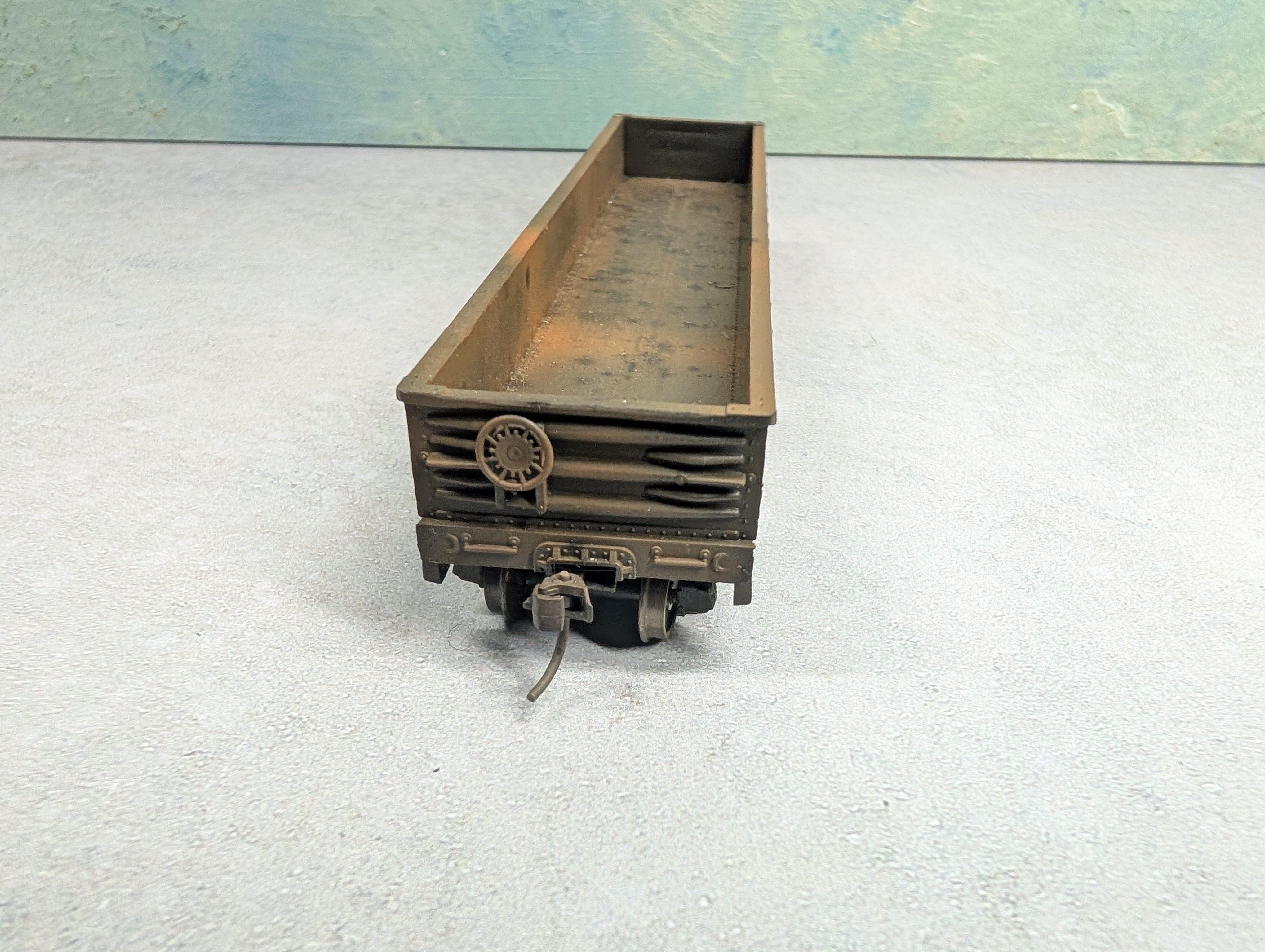 USED Athearn HO Scale 50' Gondola Pennsylvania PRR #616077 Beautifully Weathered