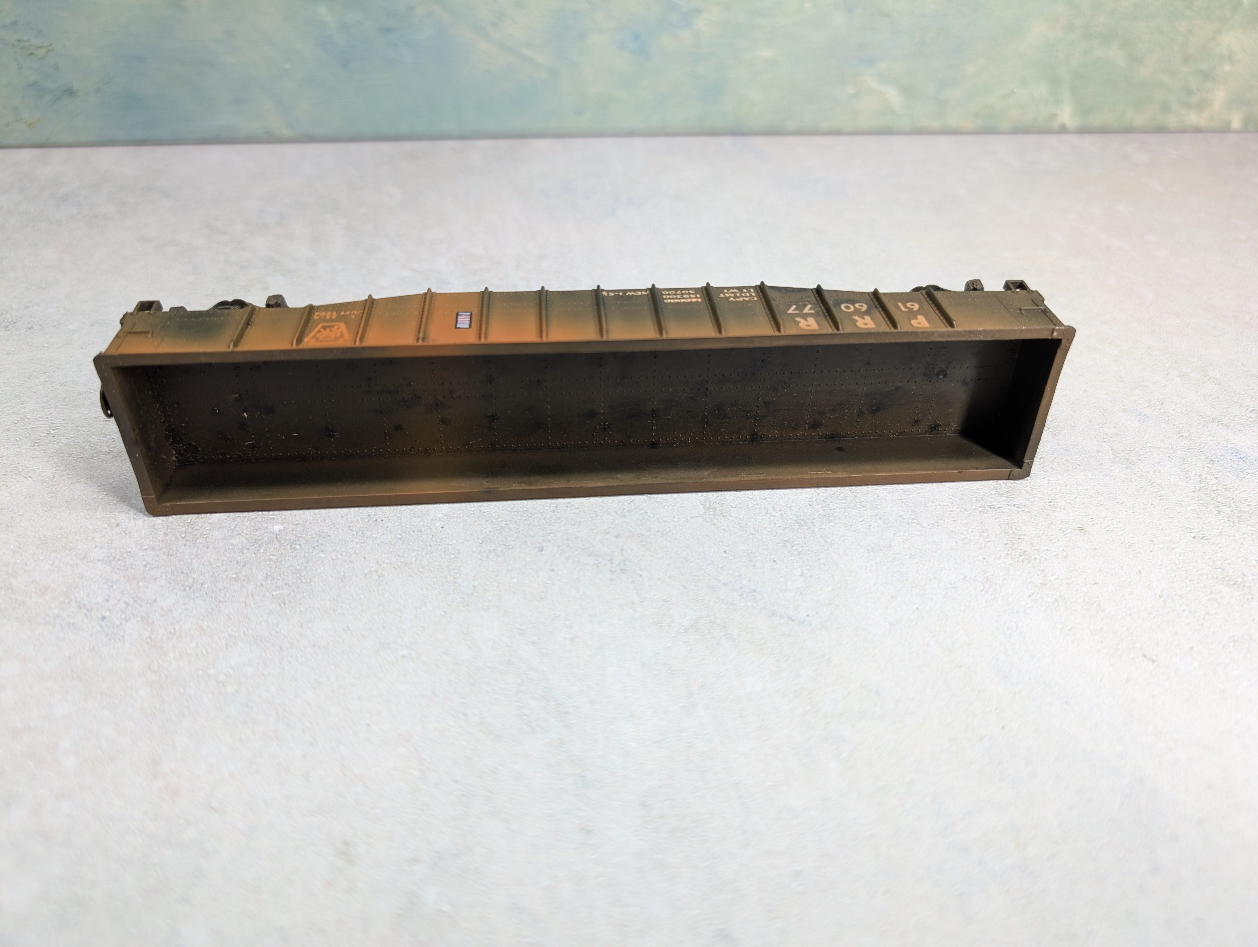 USED Athearn HO Scale 50' Gondola Pennsylvania PRR #616077 Beautifully Weathered