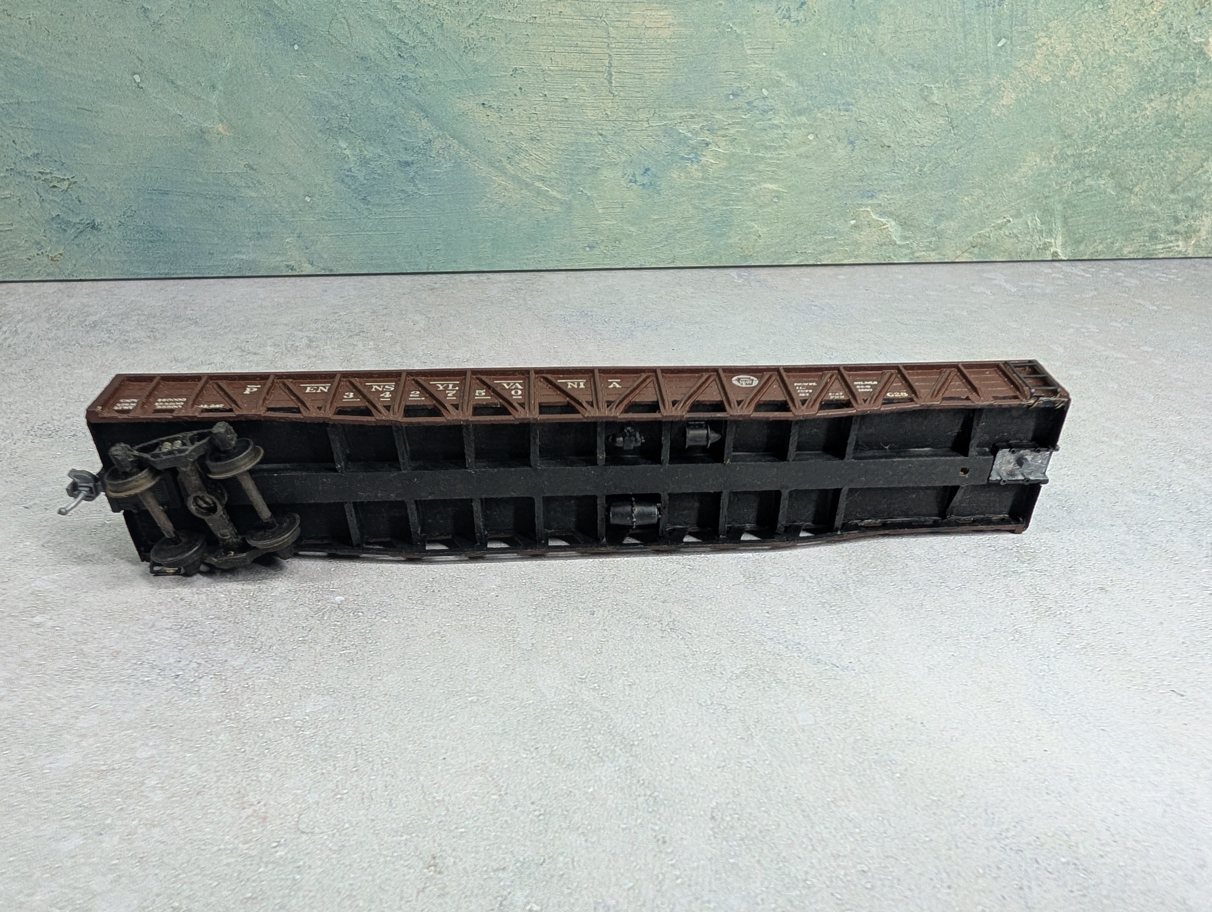 USED Ulrich HO Scale 52' Gondola Pennsylvania #342750