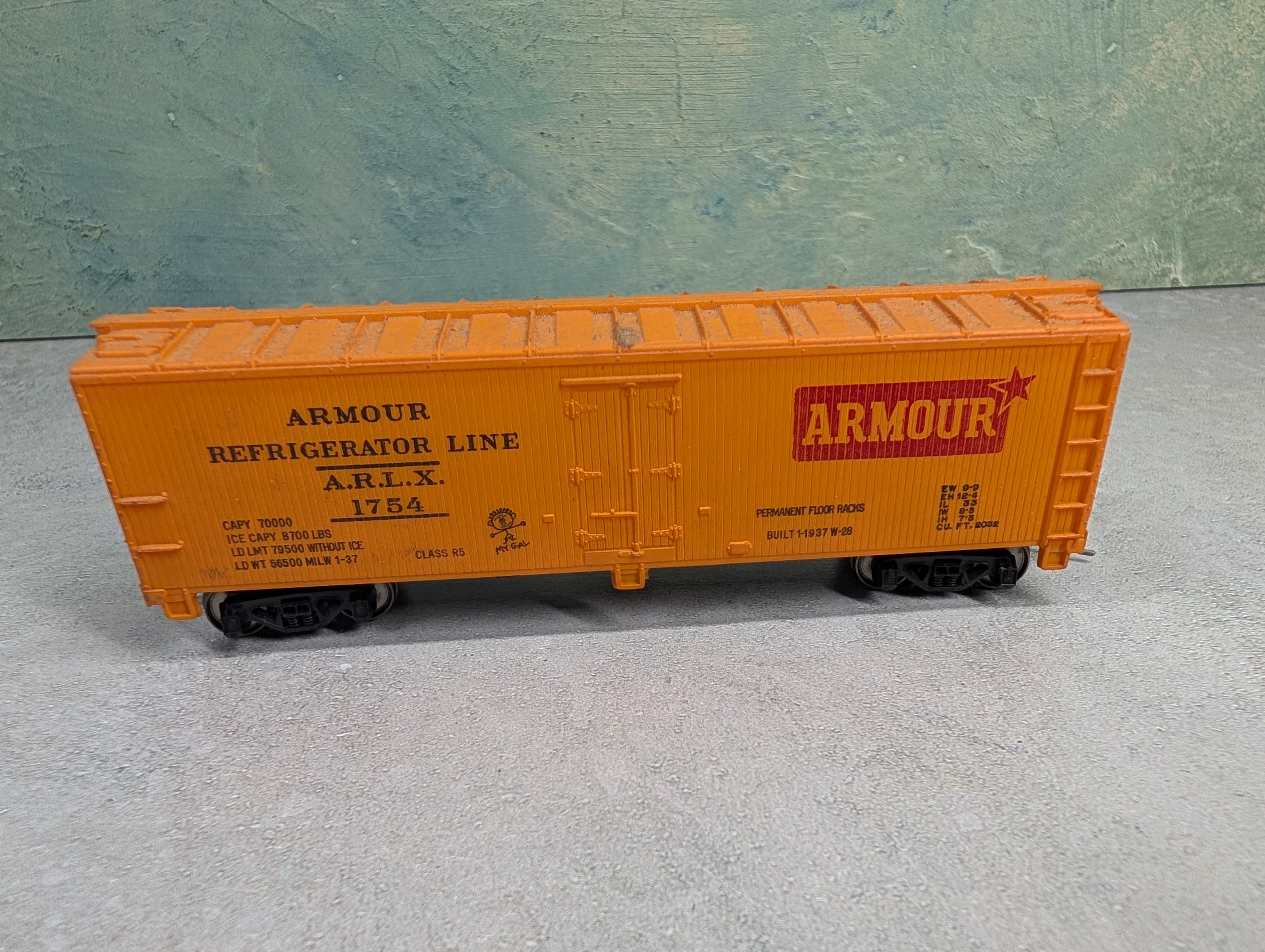 USED Mantua HO Scale Reefer Armour Refrigerator Line ARLX #1754