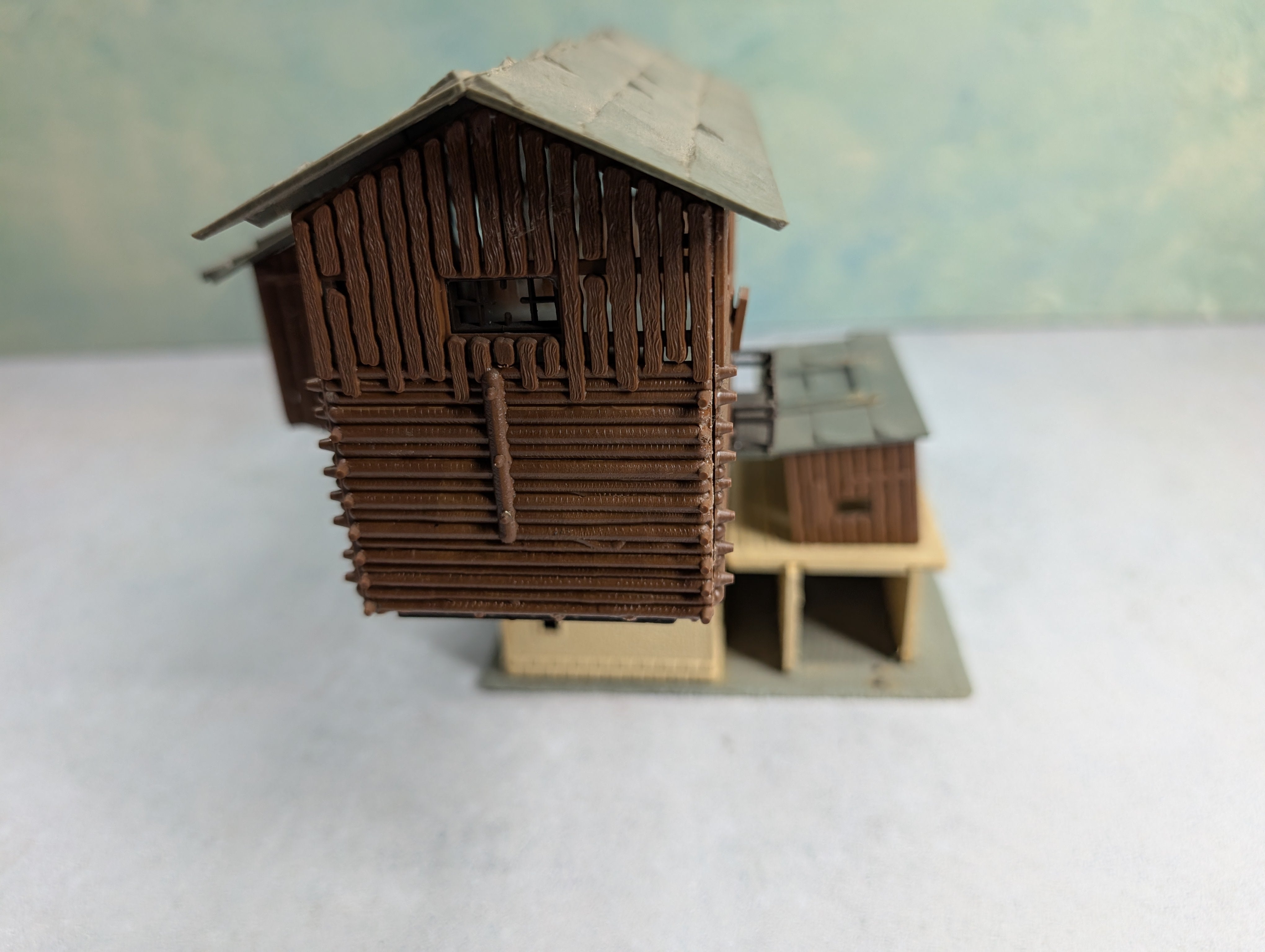 USED HO Scale Two Story Shanty (missing parts)