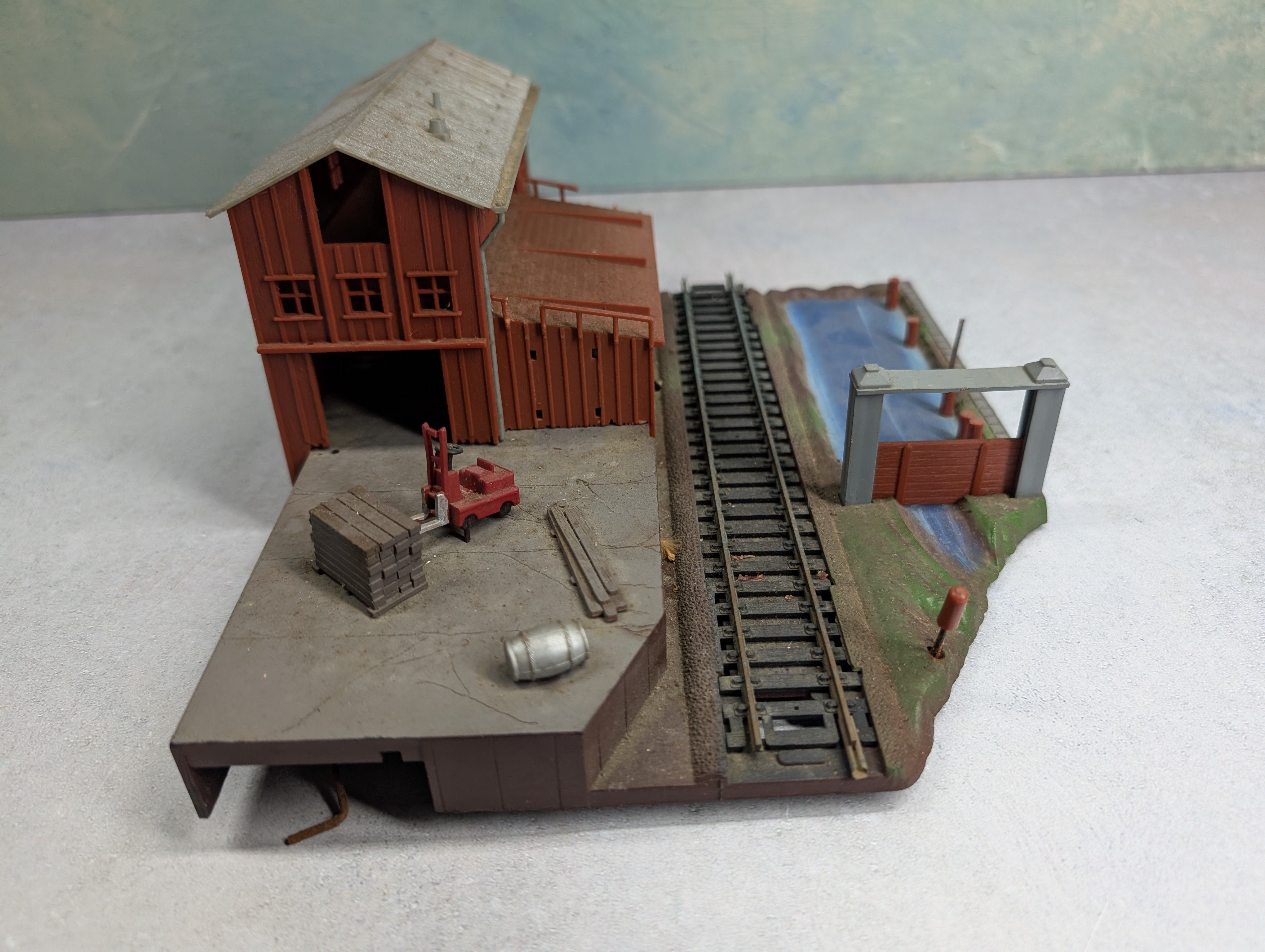 USED Life-Like HO Scale Logging Mill