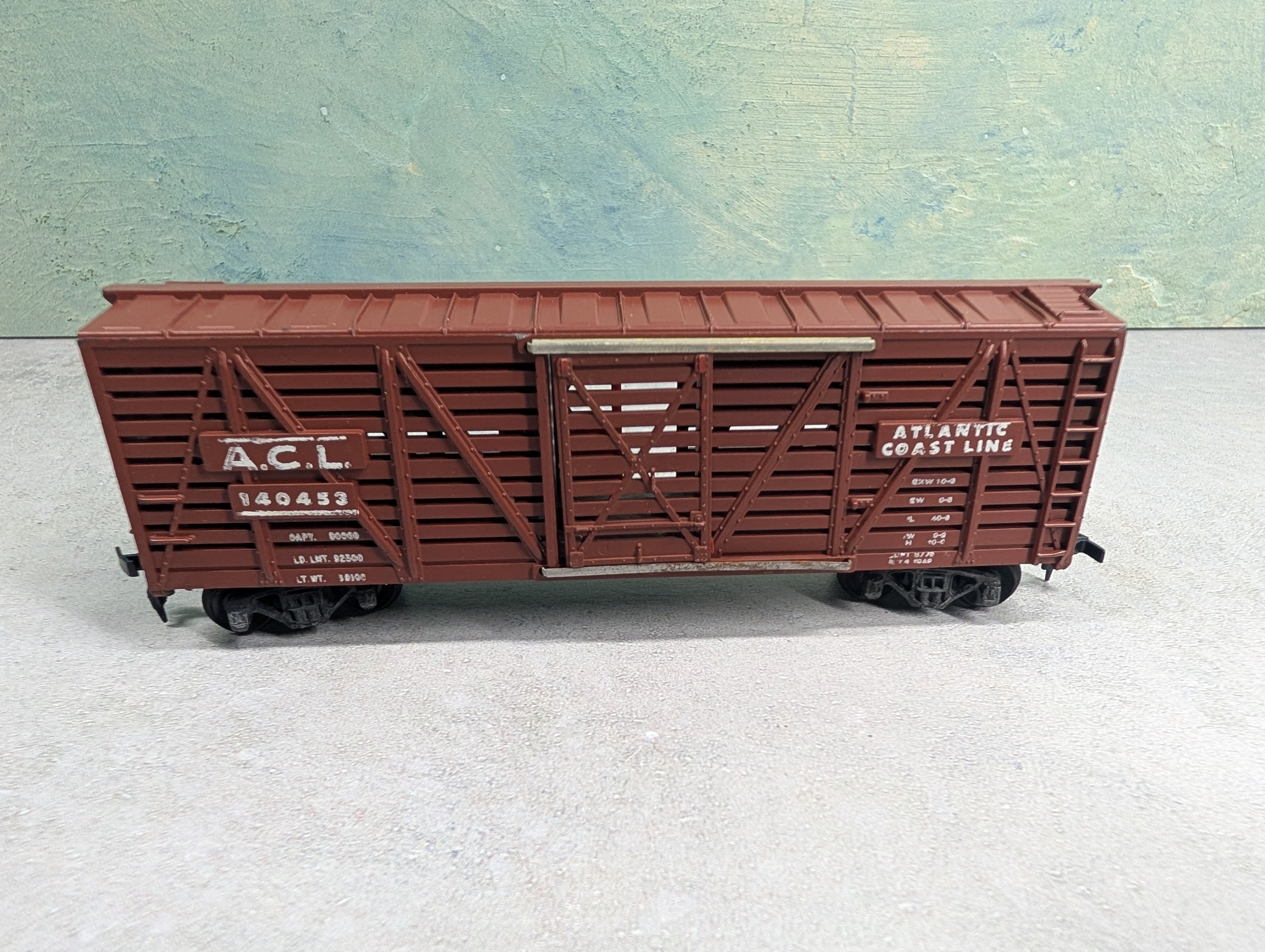 USED Mantua HO Scale 40' Cattle Stock Car Atlantic Coast Line ACL #140453