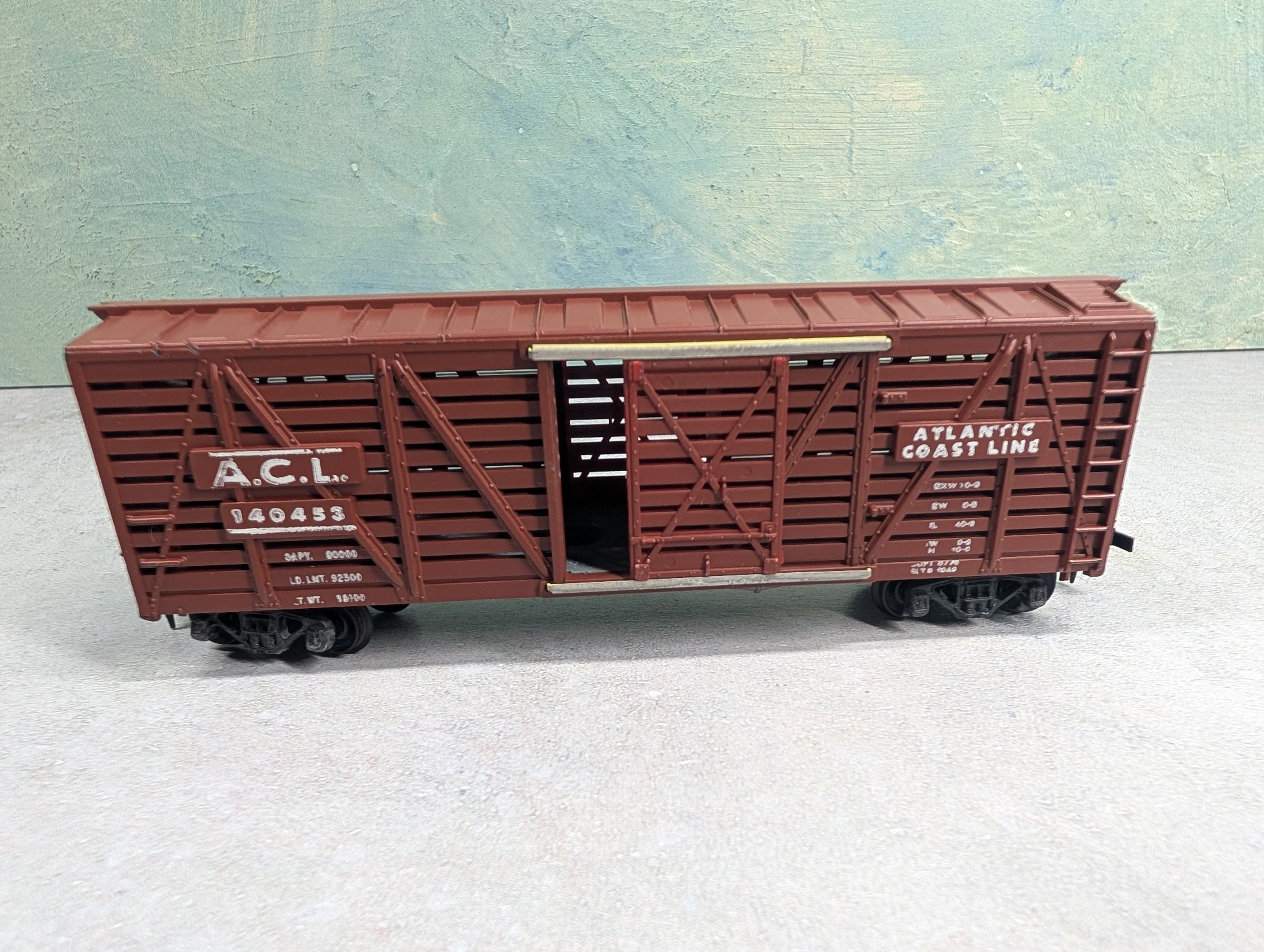 USED Mantua HO Scale 40' Cattle Stock Car Atlantic Coast Line ACL #140453