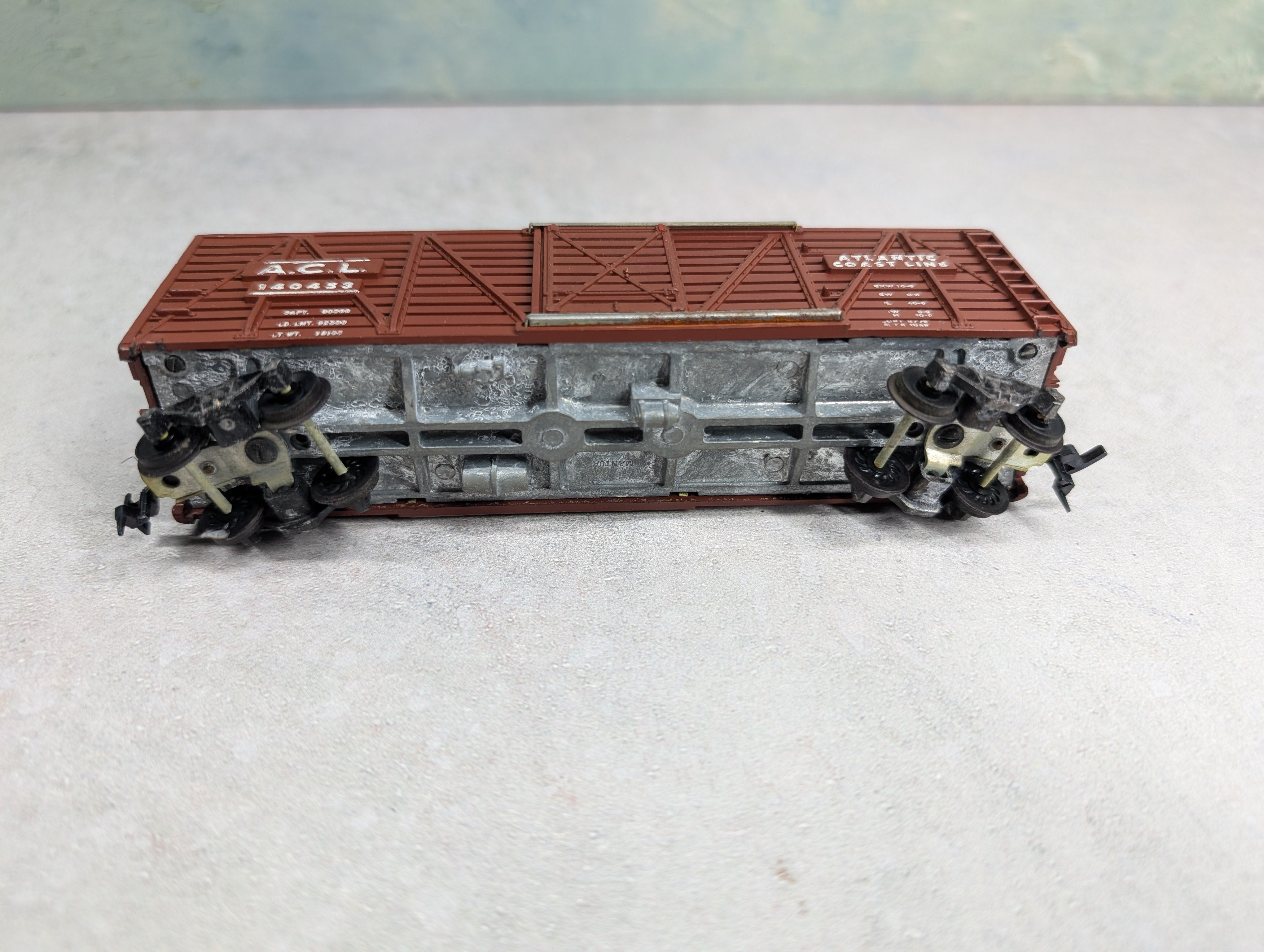USED Mantua HO Scale 40' Cattle Stock Car Atlantic Coast Line ACL #140453