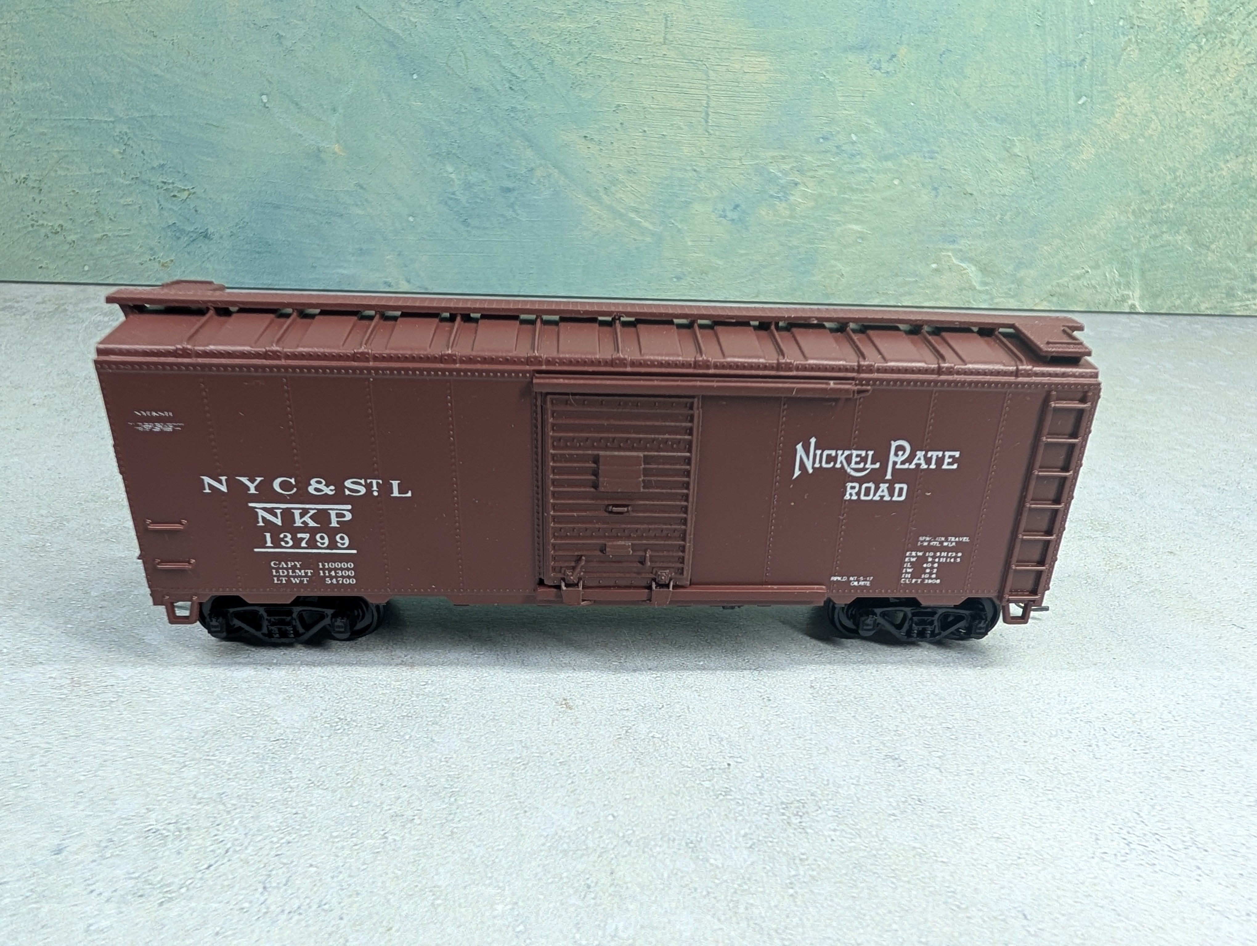 USED Athearn HO Scale 40' Box Car Nickel Plate Road NKP #13799 Bev-Bel