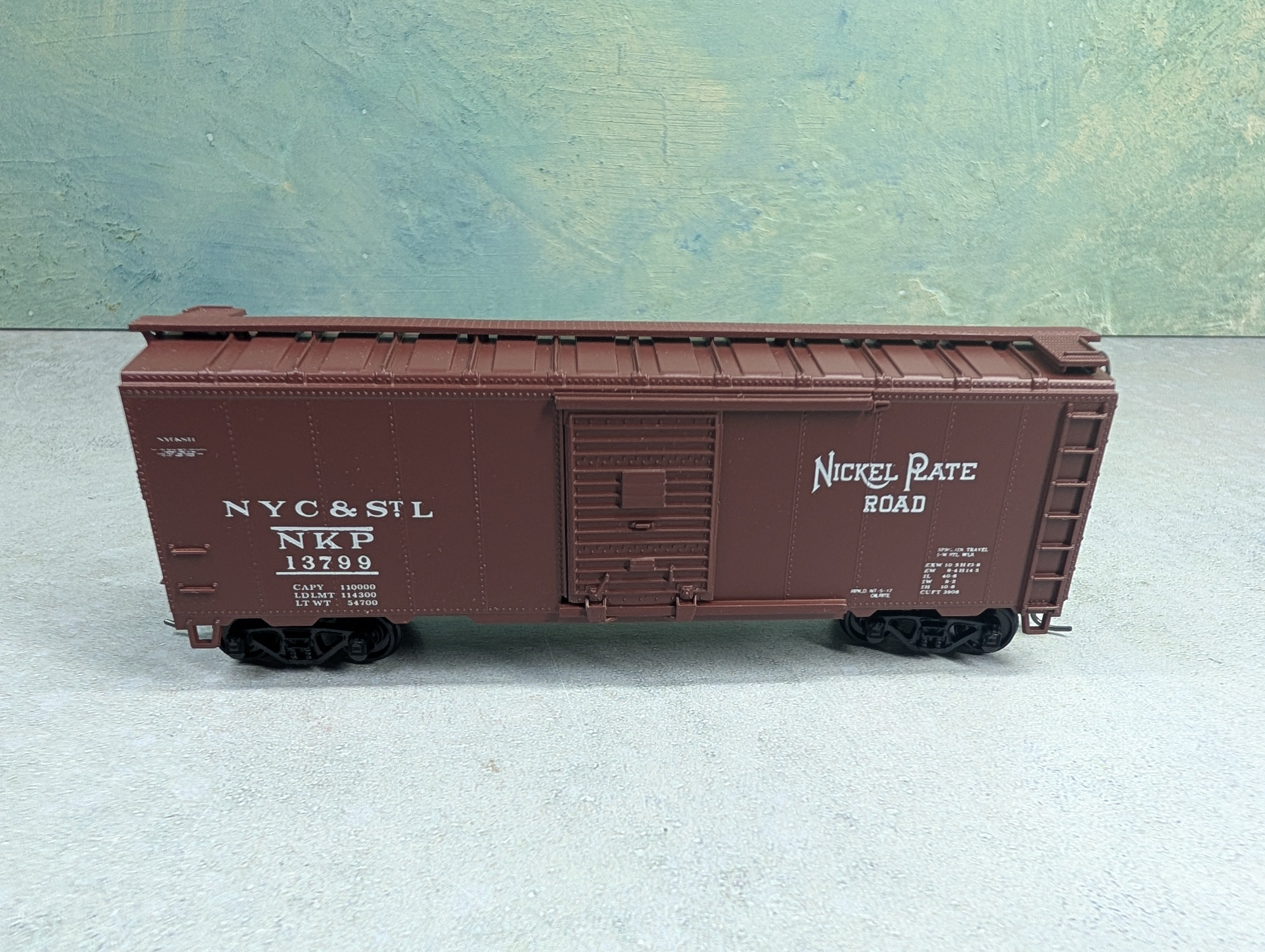 USED Athearn HO Scale 40' Box Car Nickel Plate Road NKP #13799 Bev-Bel