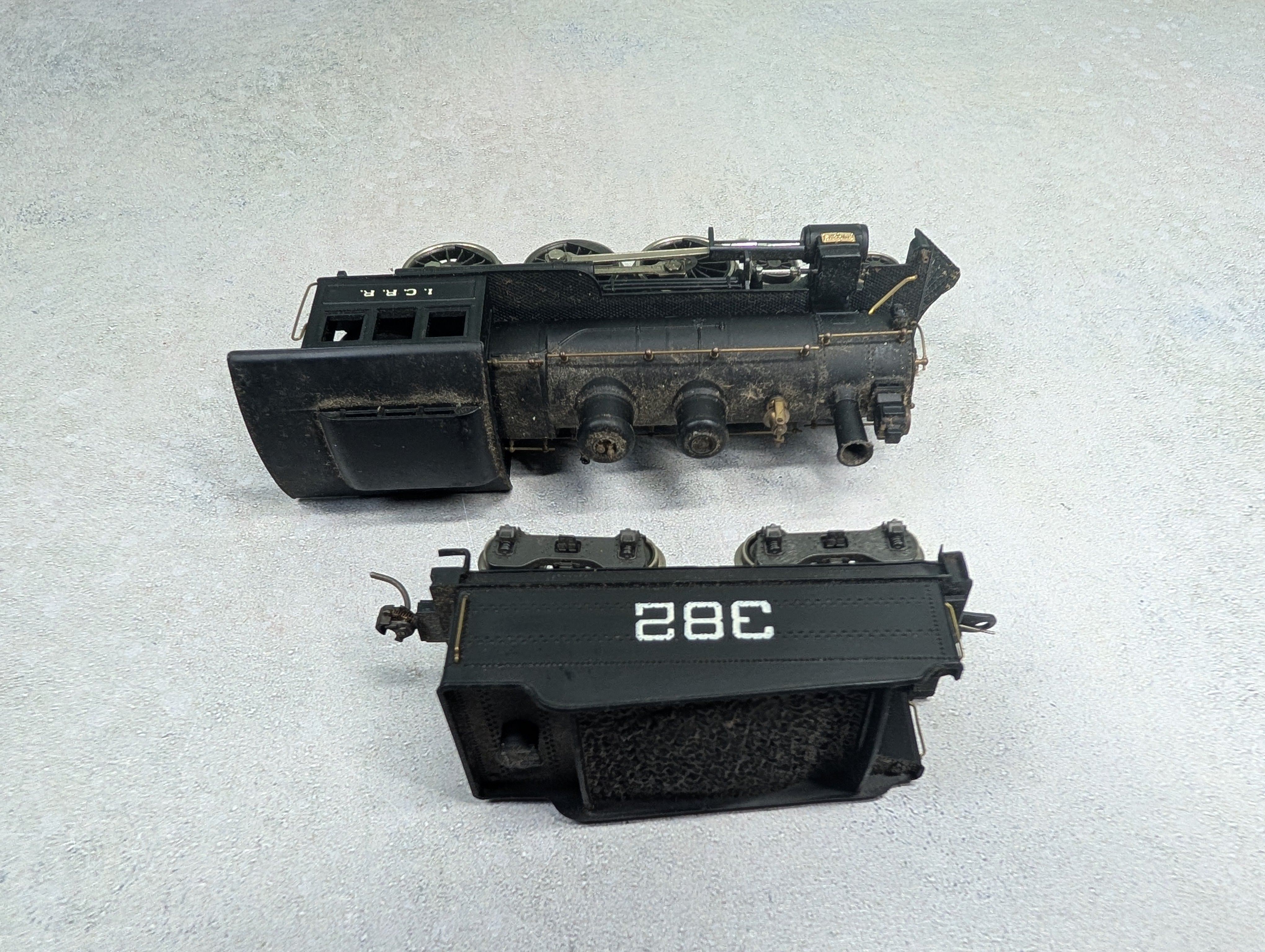 USED Rivarossi HO Scale 4-6-0 Steam Locomotive Casey Jones ICRR #382 Runs Great DC