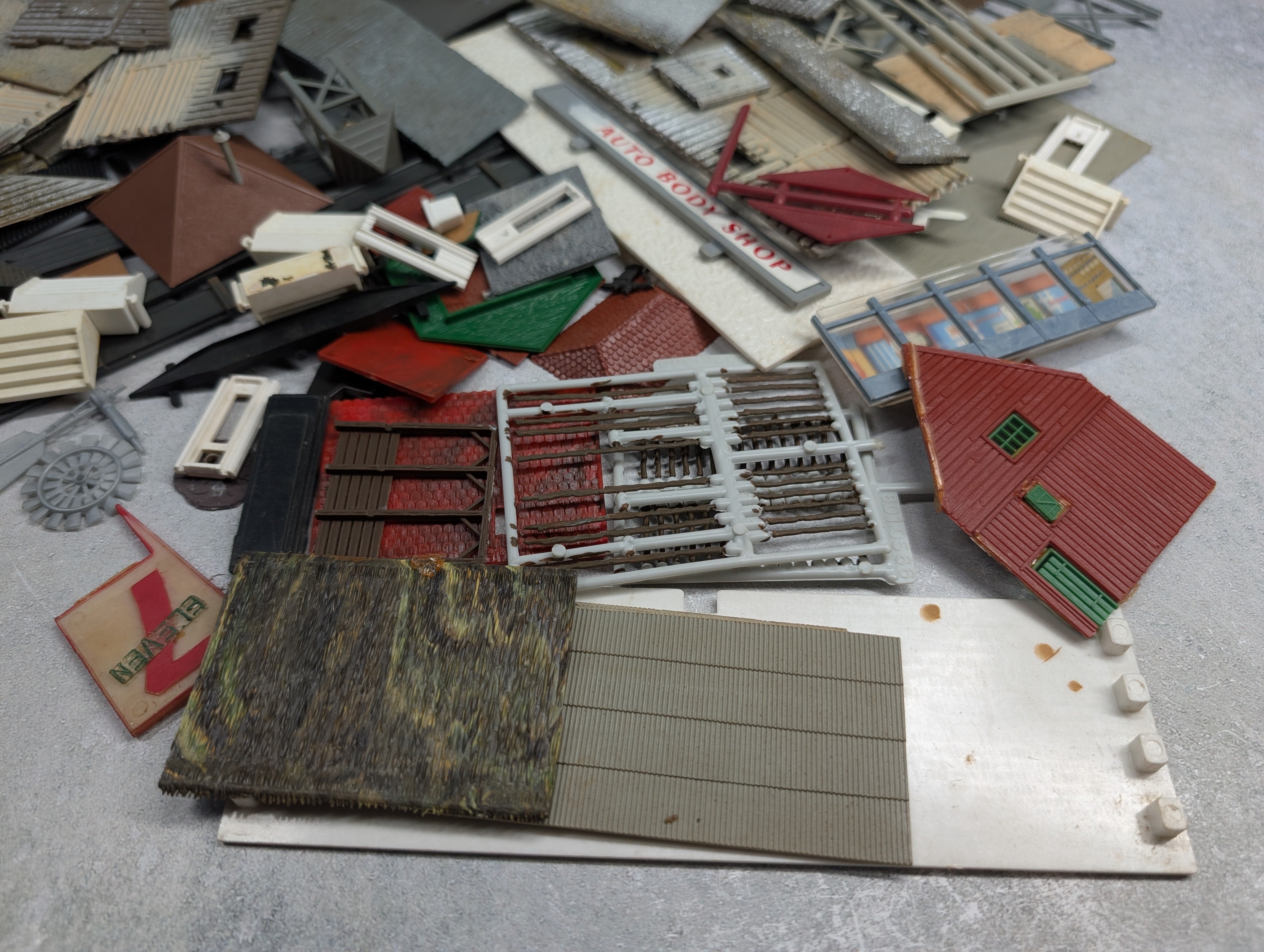 USED HO Scale Lot of Building Parts For Scratch Building