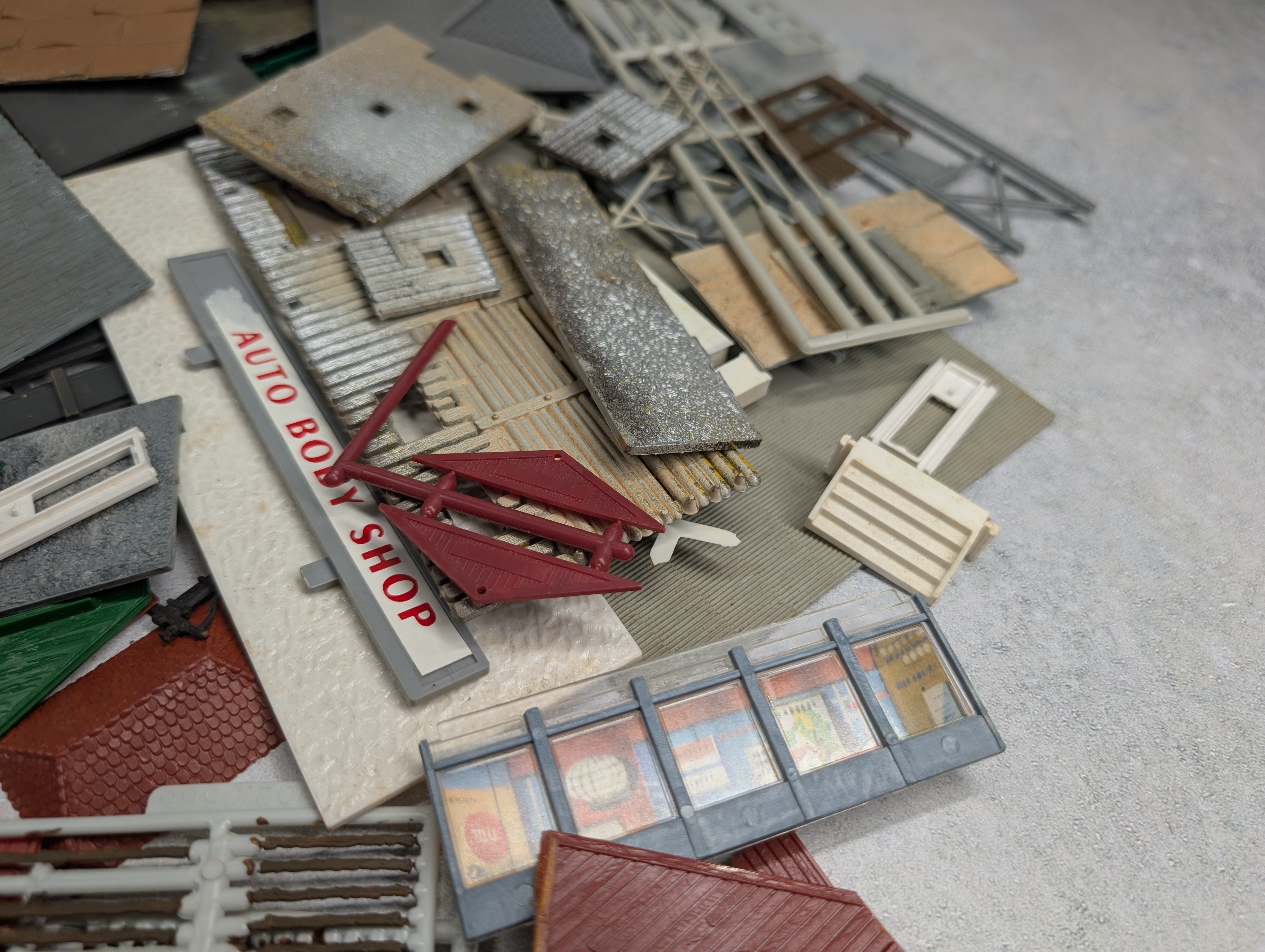 USED HO Scale Lot of Building Parts For Scratch Building