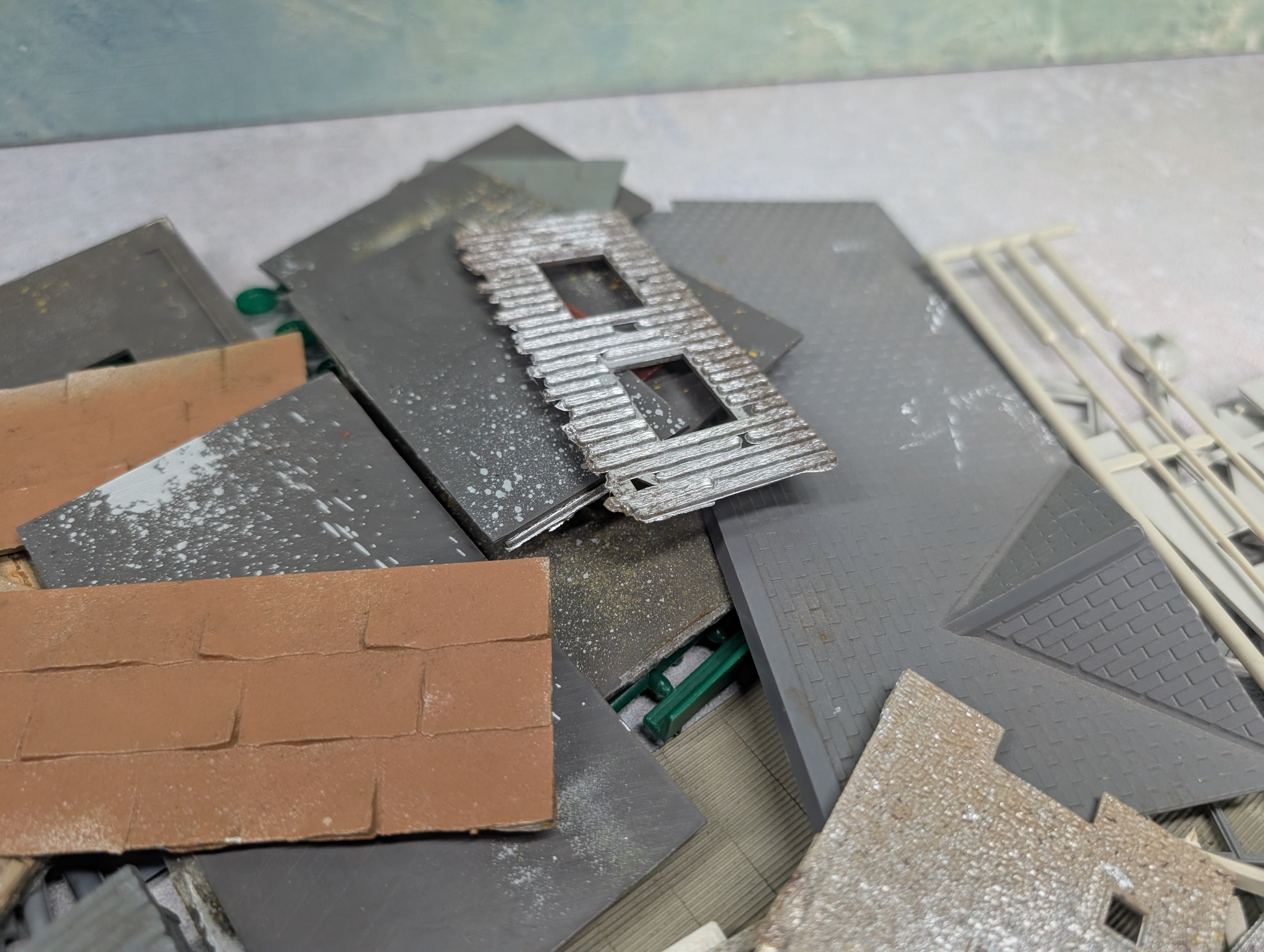 USED HO Scale Lot of Building Parts For Scratch Building