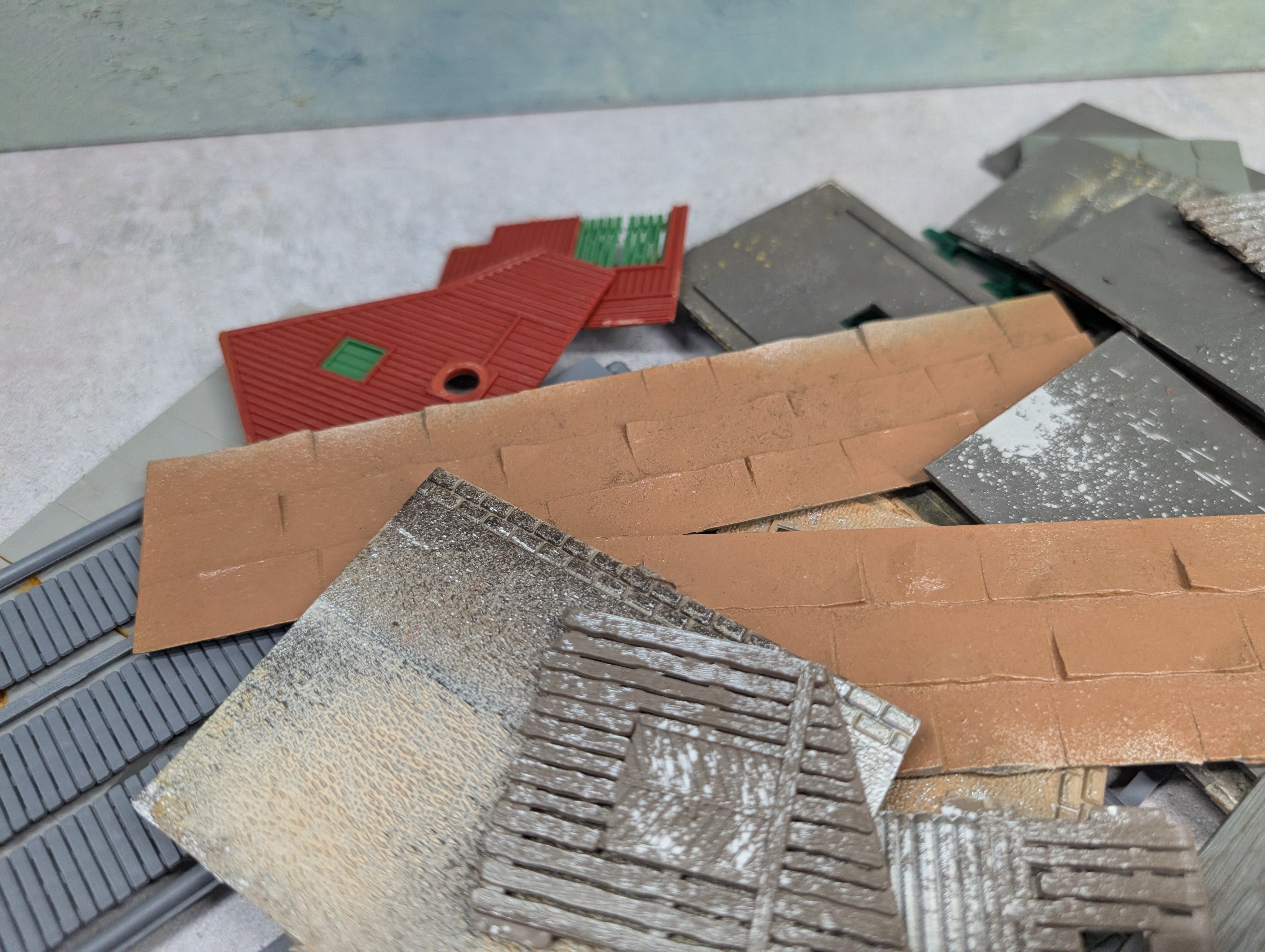 USED HO Scale Lot of Building Parts For Scratch Building