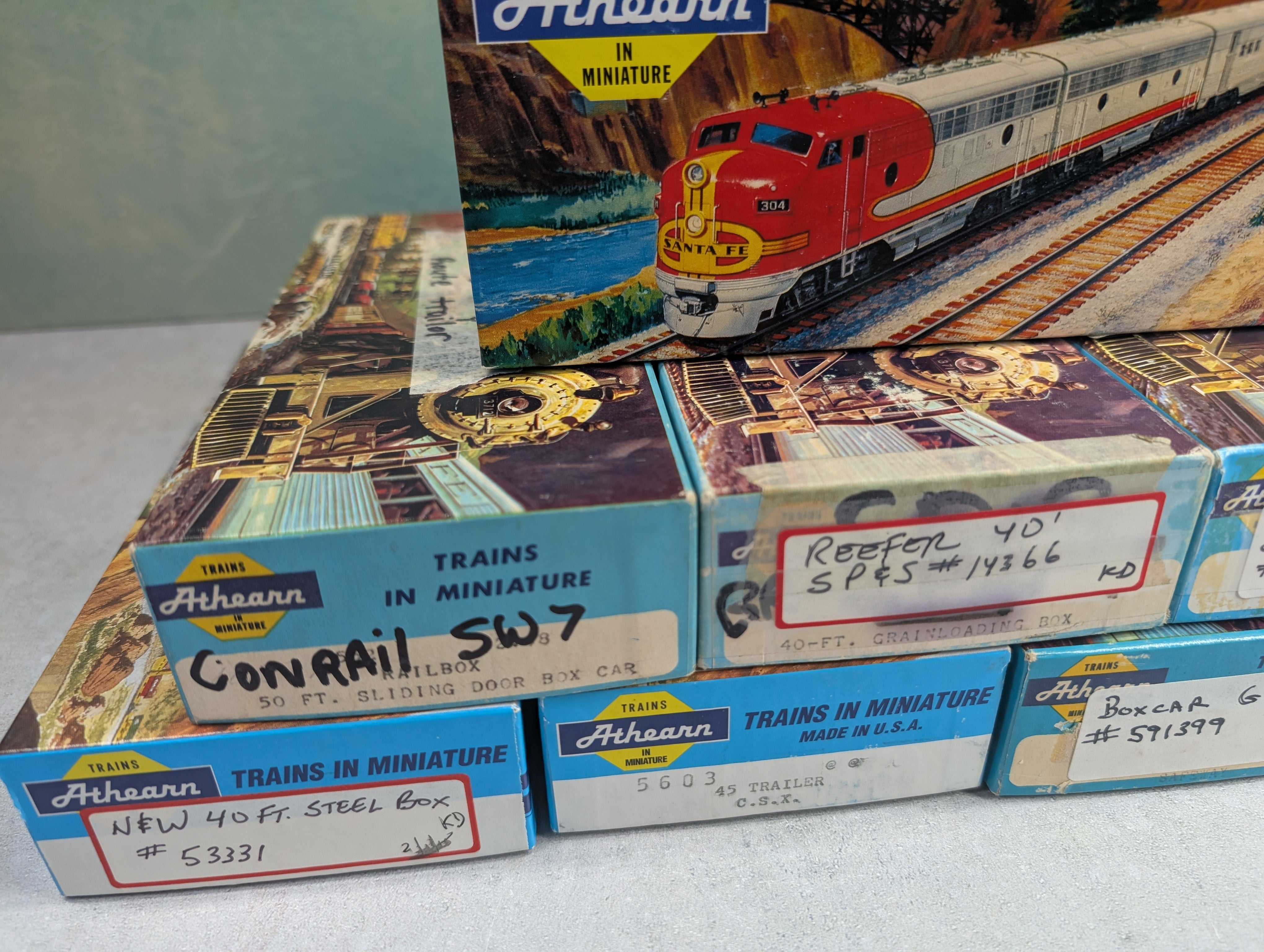 USED Athearn HO Scale Empty Boxes For Storage (8 pcs)