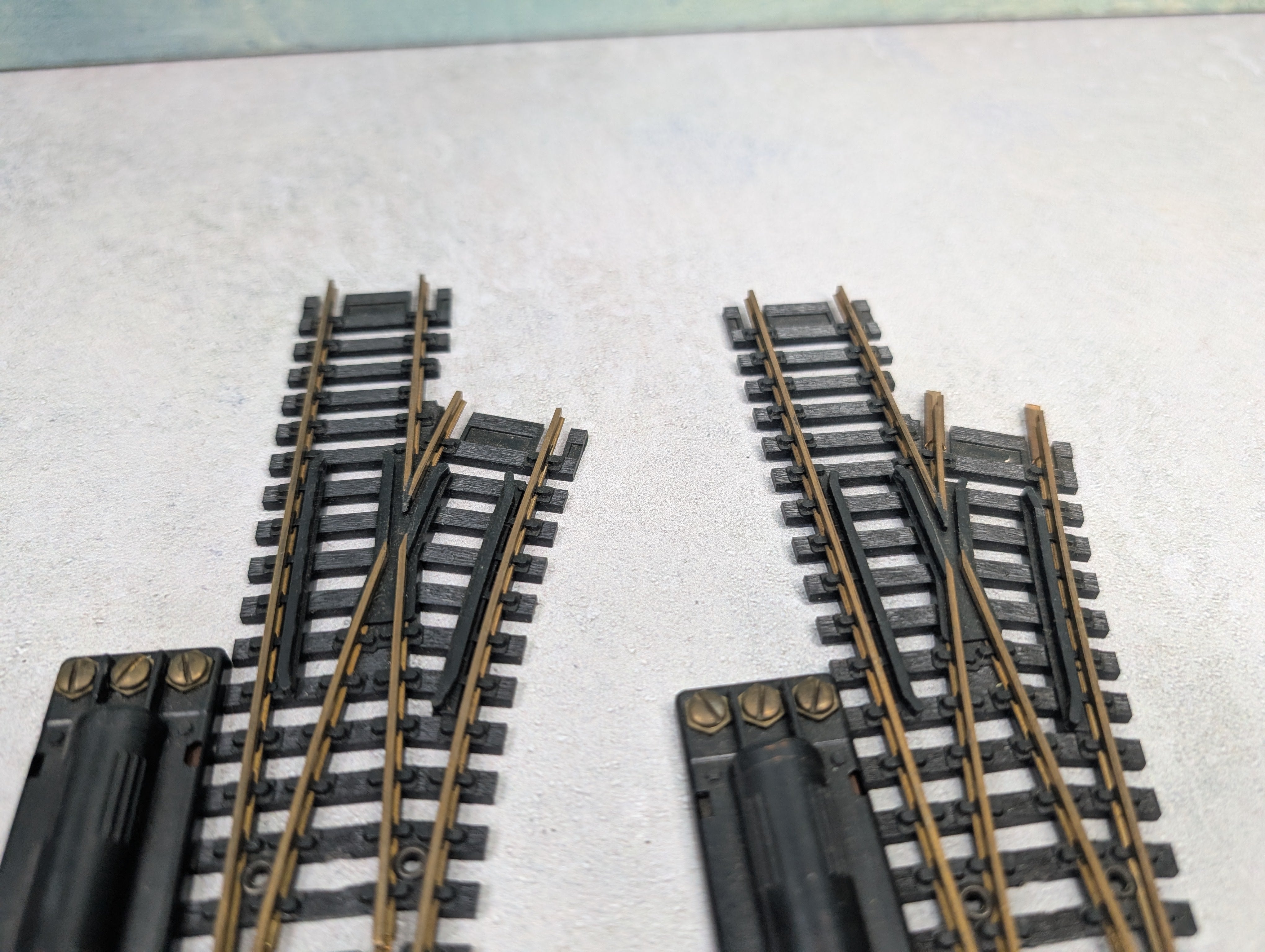 USED Atlas HO Scale Switch Track Right Brass Code 100 (2 pcs)