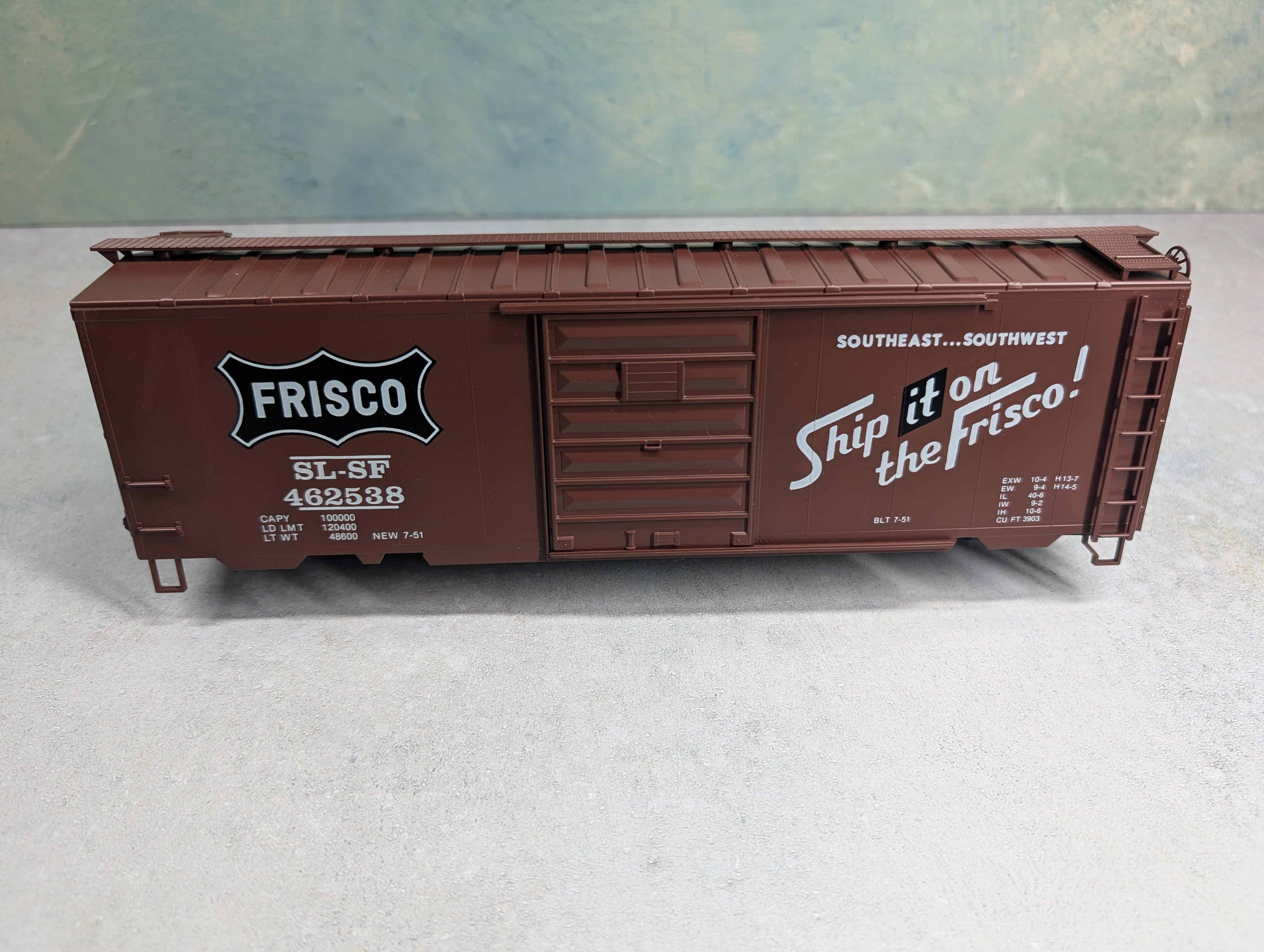 USED Weaver O PS-1 Box Car Frisco SLSF #462538 No Trucks/Couplers