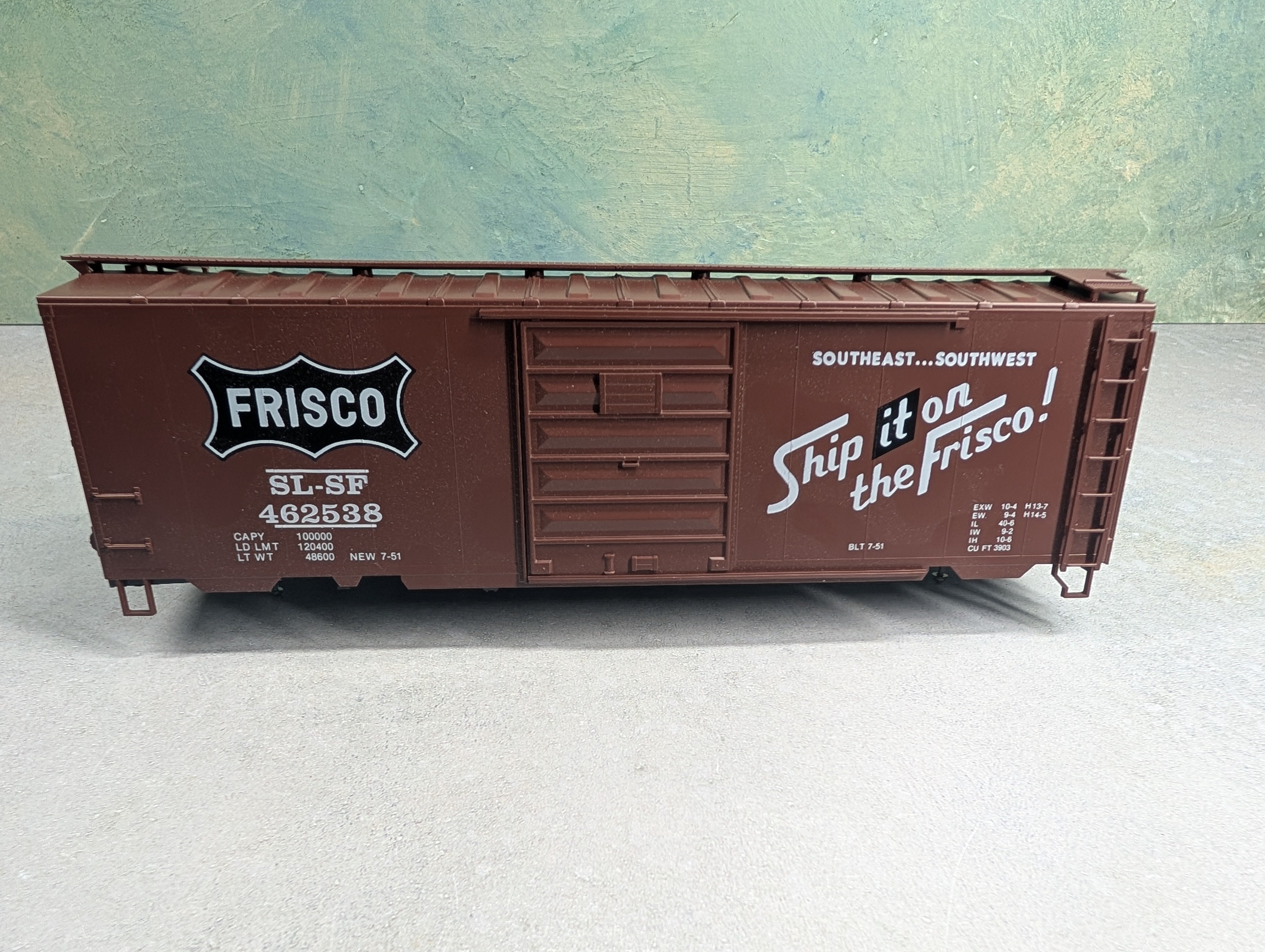 USED Weaver O PS-1 Box Car Frisco SLSF #462538 No Trucks/Couplers