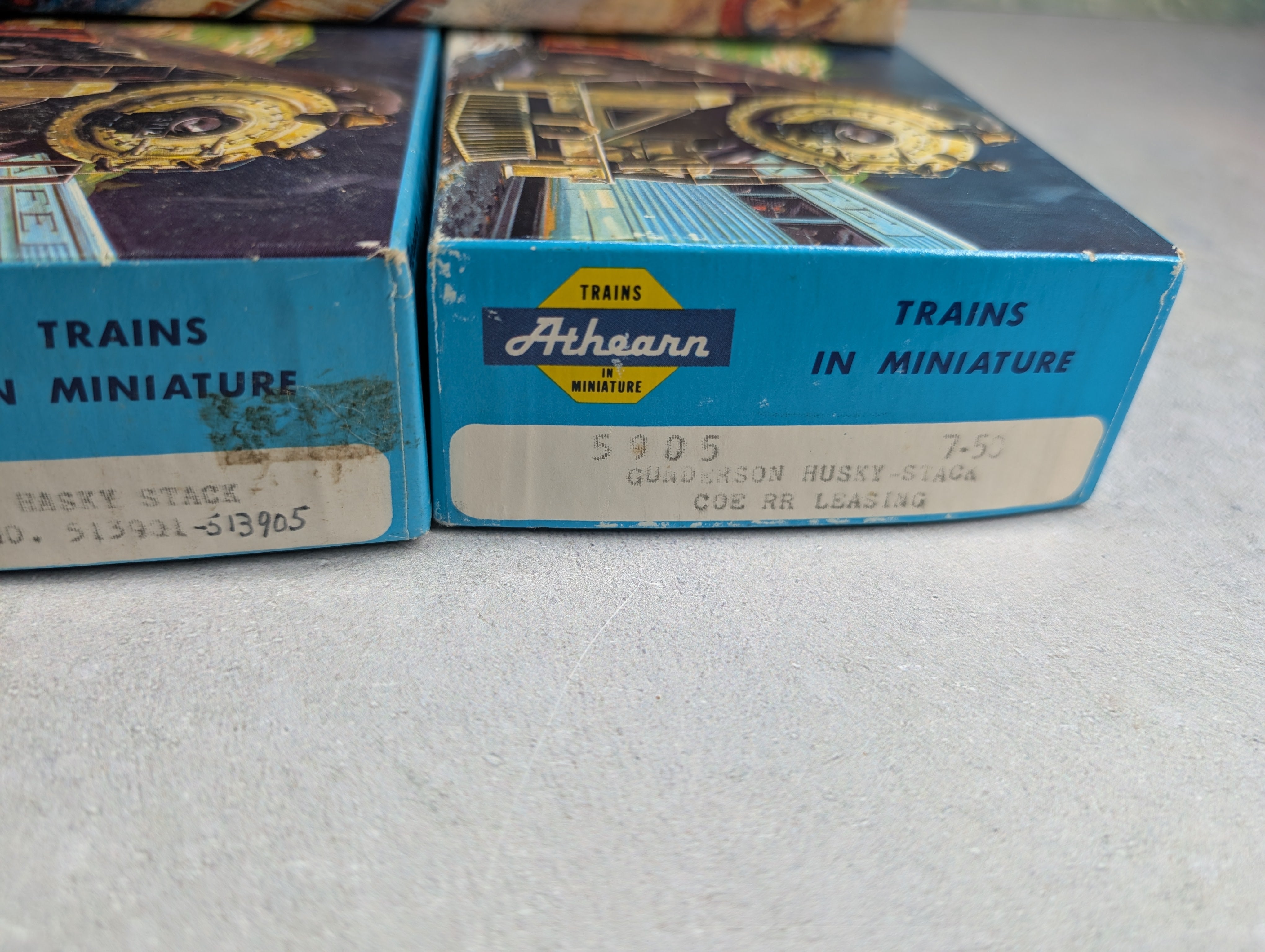 USED Athearn HO Scale Long Empty Boxes For Storage (4 pcs)