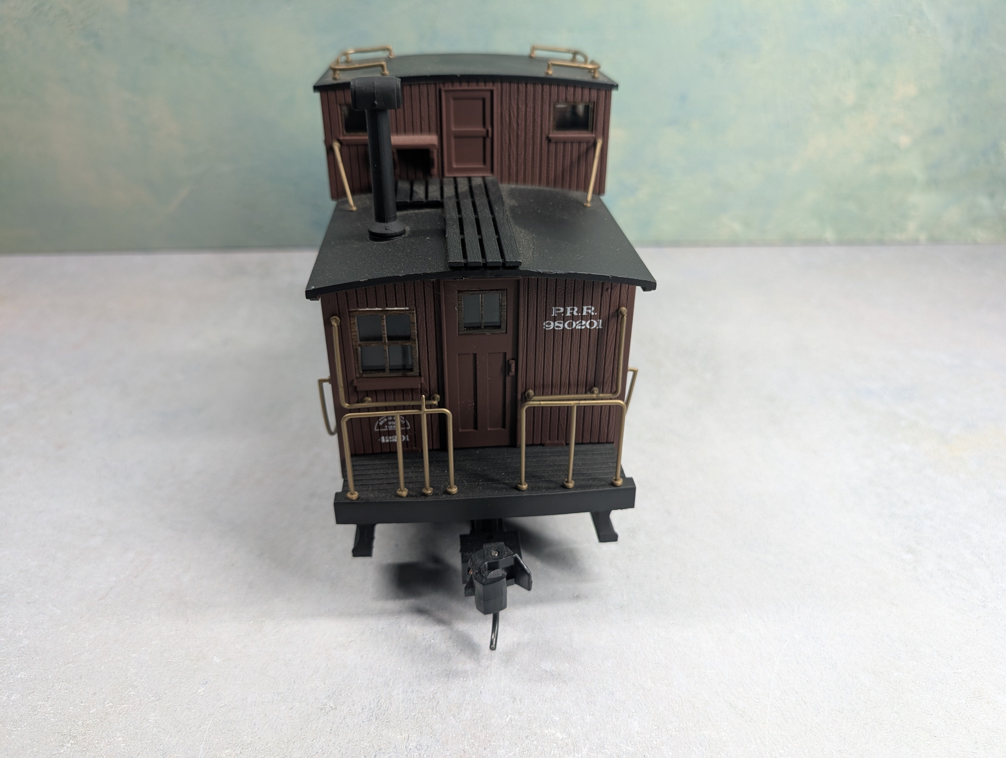 USED Aristo-Craft G Scale Wooden Caboose Pennsylvania #980201 Altoona Shops