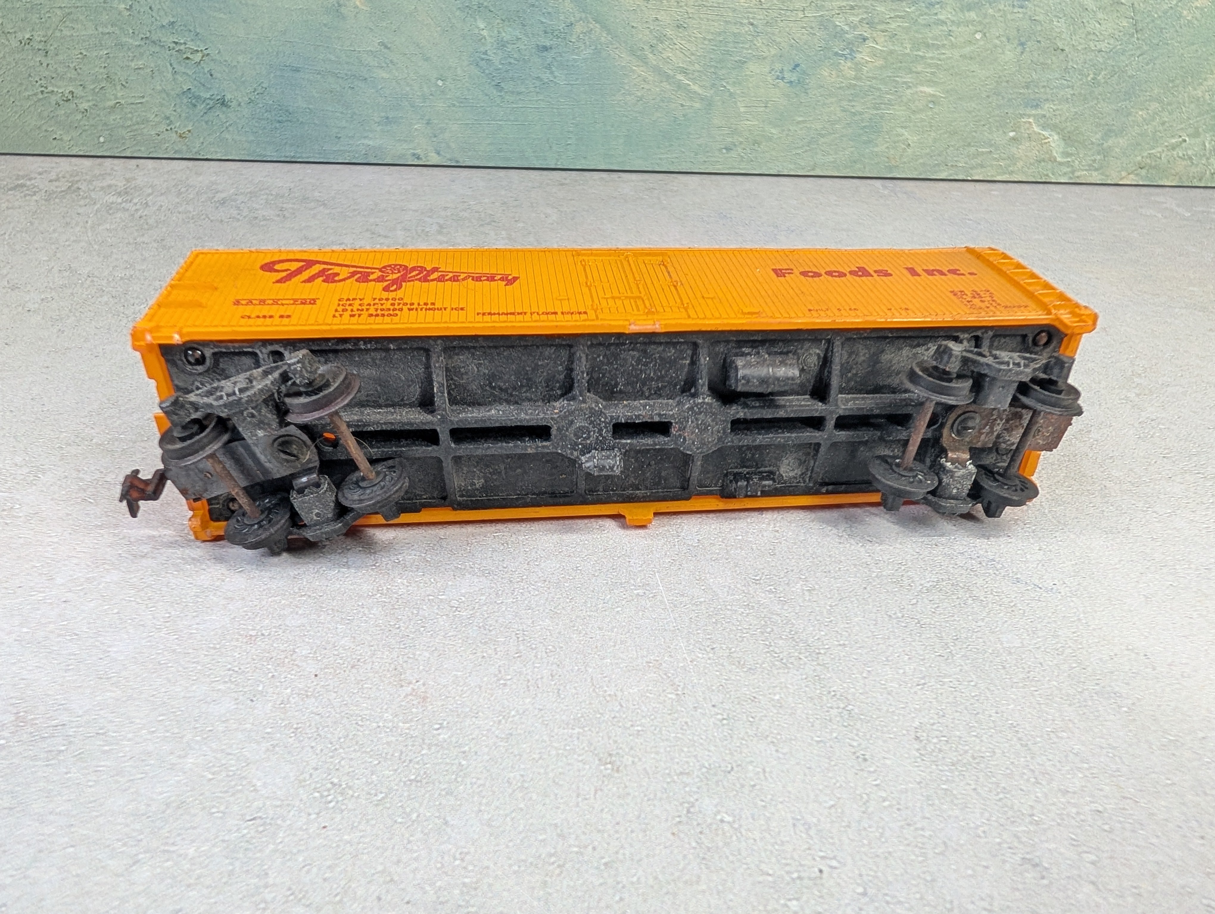 USED Mantua HO Scale Wooden Box Car, Rare Vintage Thriftway Foods Inc GARX #790