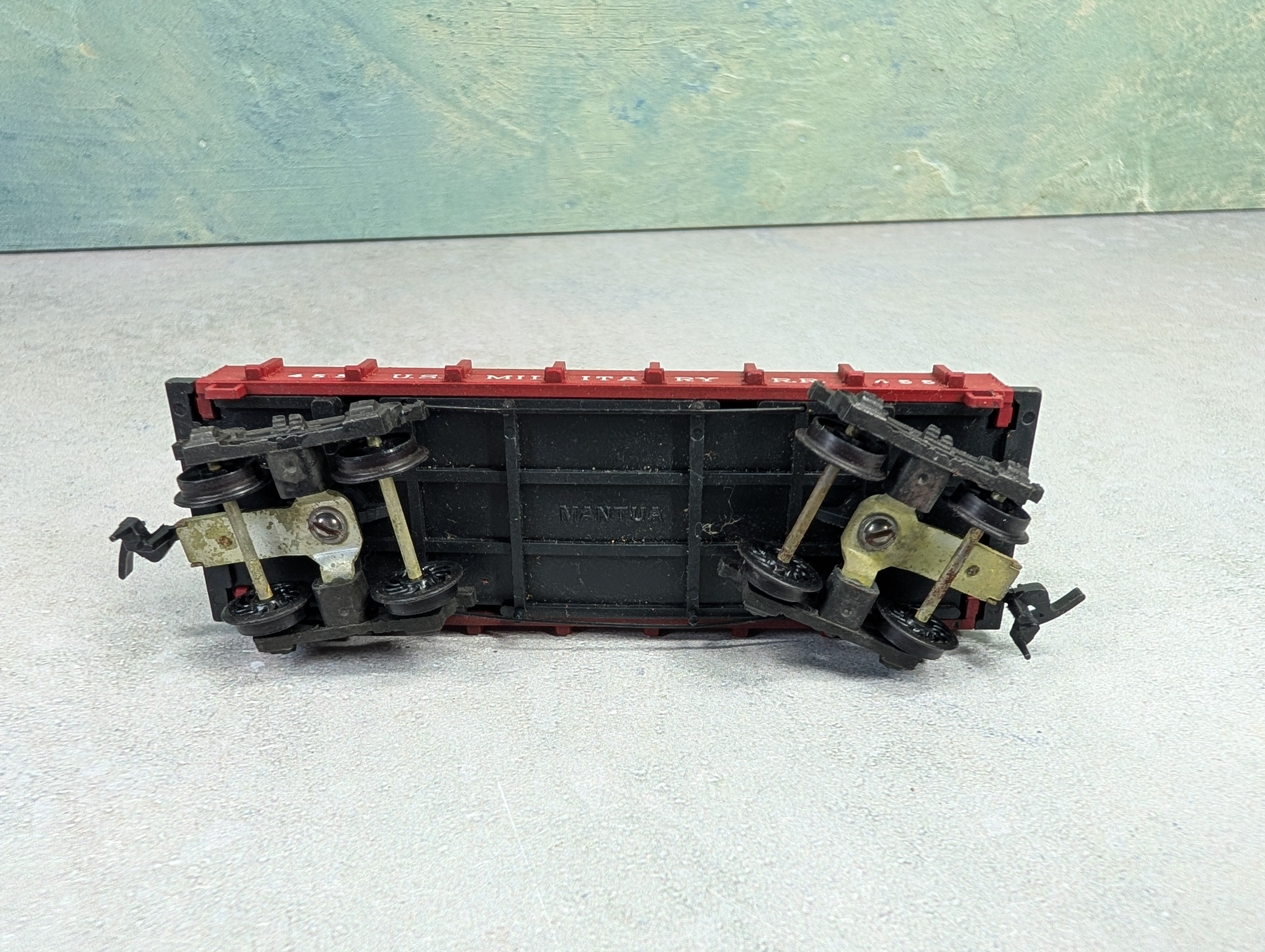 USED Mantua HO Scale Shorty Flat Car US Military #455