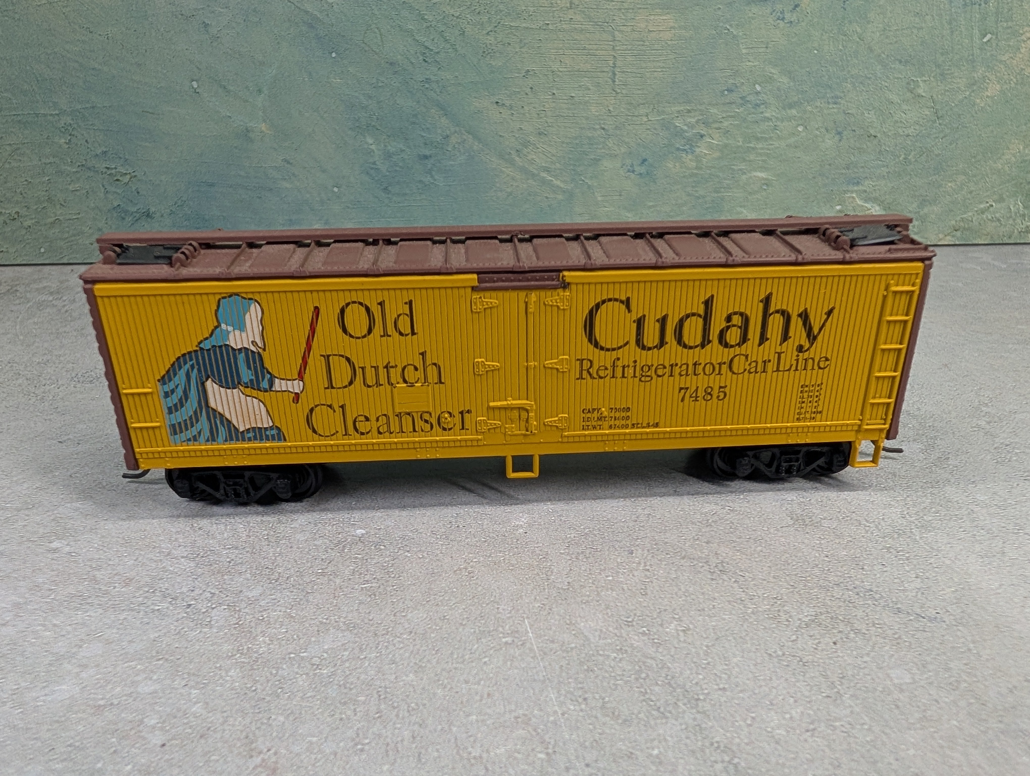 USED Athearn HO Scale 40' Wooden Billboard Box Car Old Dutch Cleanser Cudahy #7485