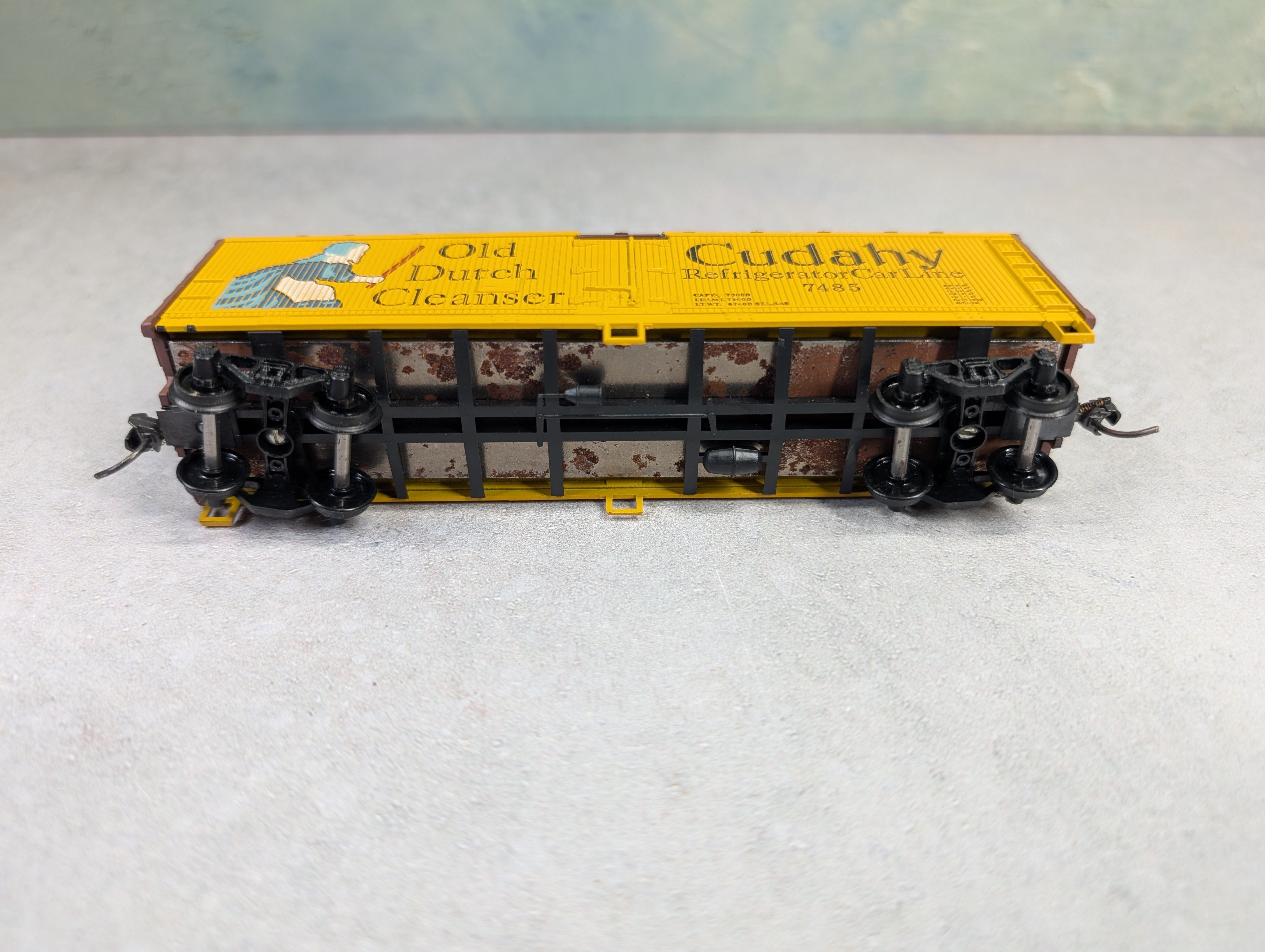 USED Athearn HO Scale 40' Wooden Billboard Box Car Old Dutch Cleanser Cudahy #7485