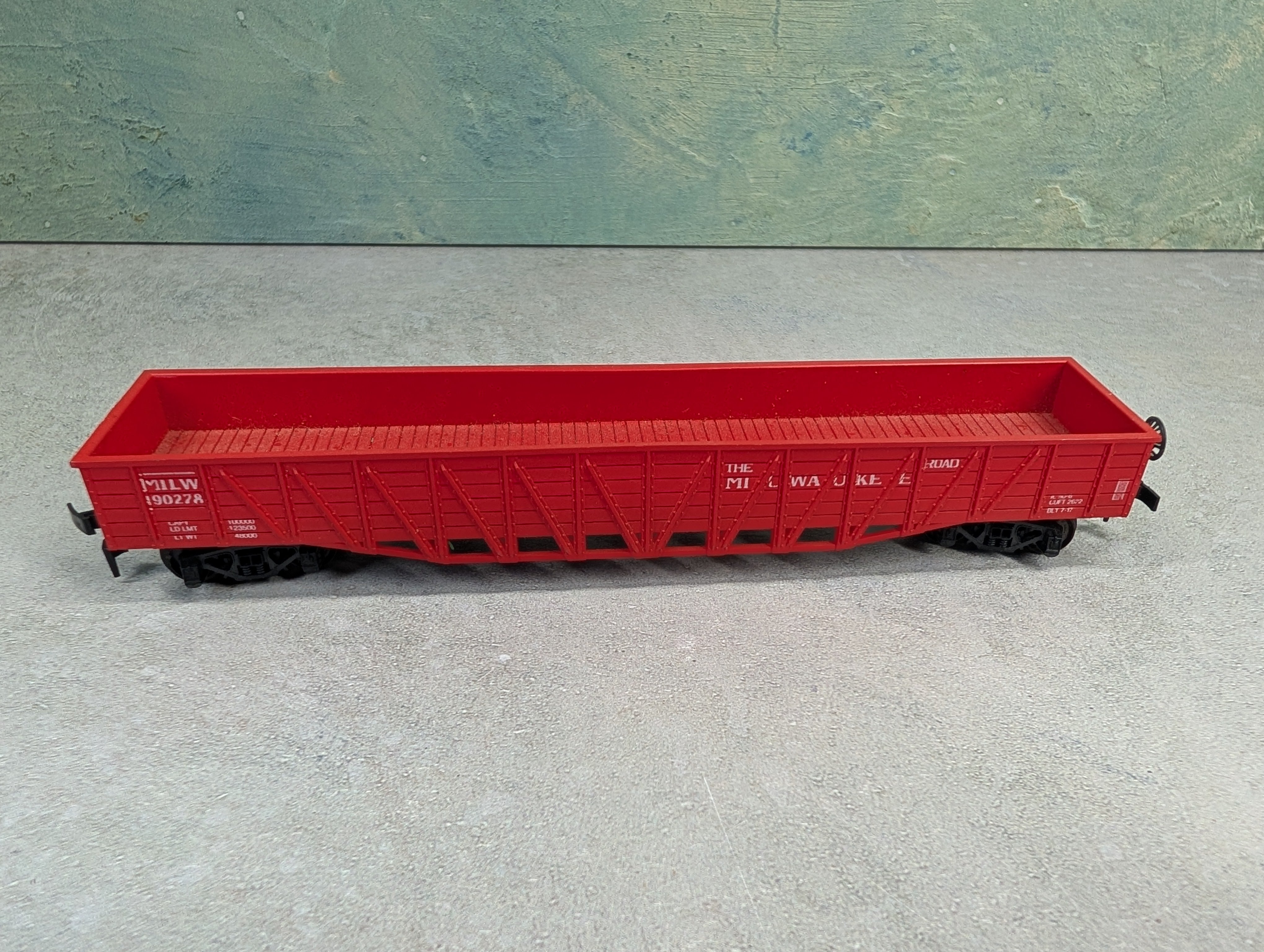 USED Roco HO Scale Gondola Milwaukee Road MILW #90278