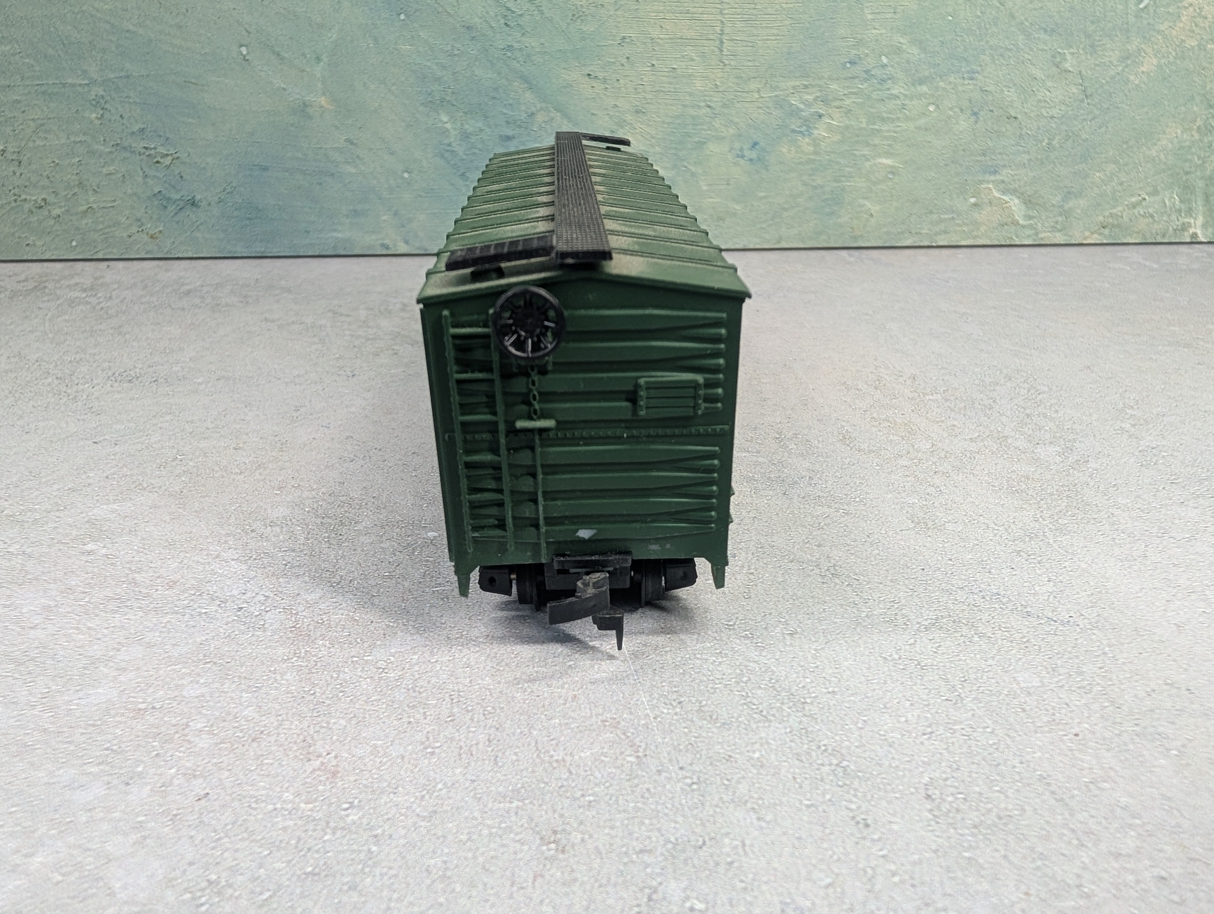USED ROCO HO Scale 40' Wooden DD Box Car Santa Fe ATSF #67382
